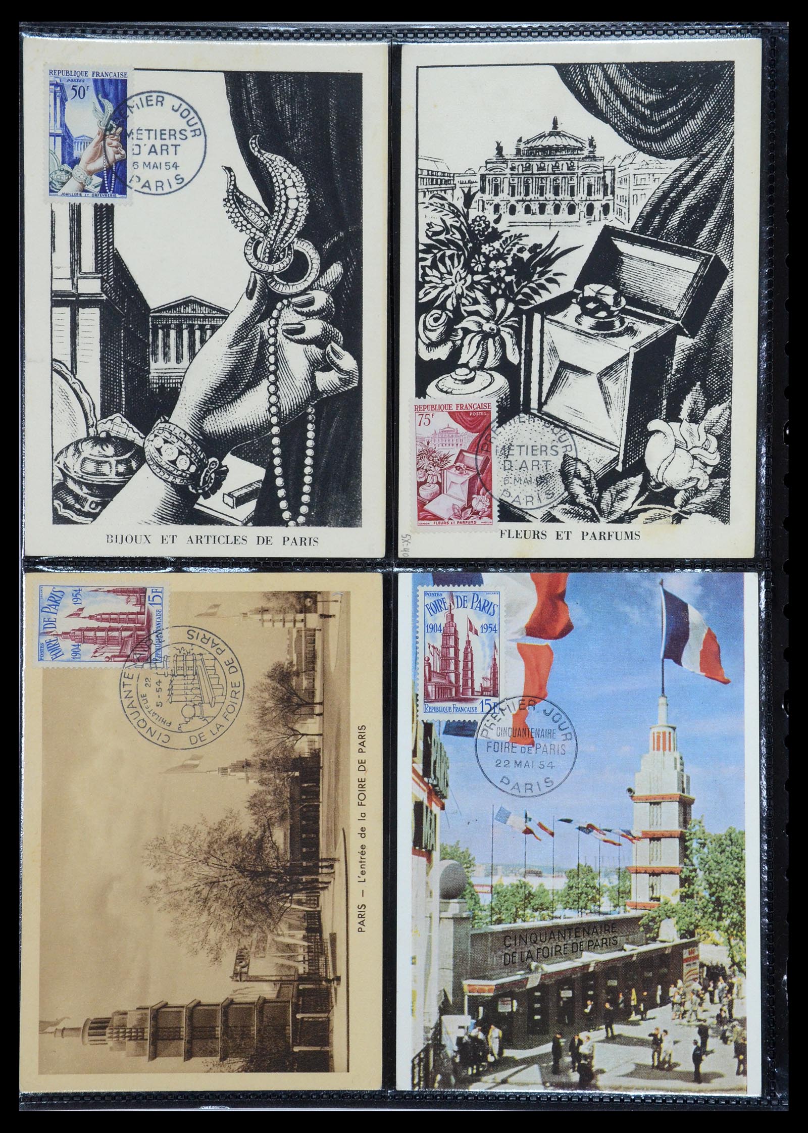 35770 033 - Postzegelverzameling 35770 Frankrijk maximumkaarten 1936(!)-1990.