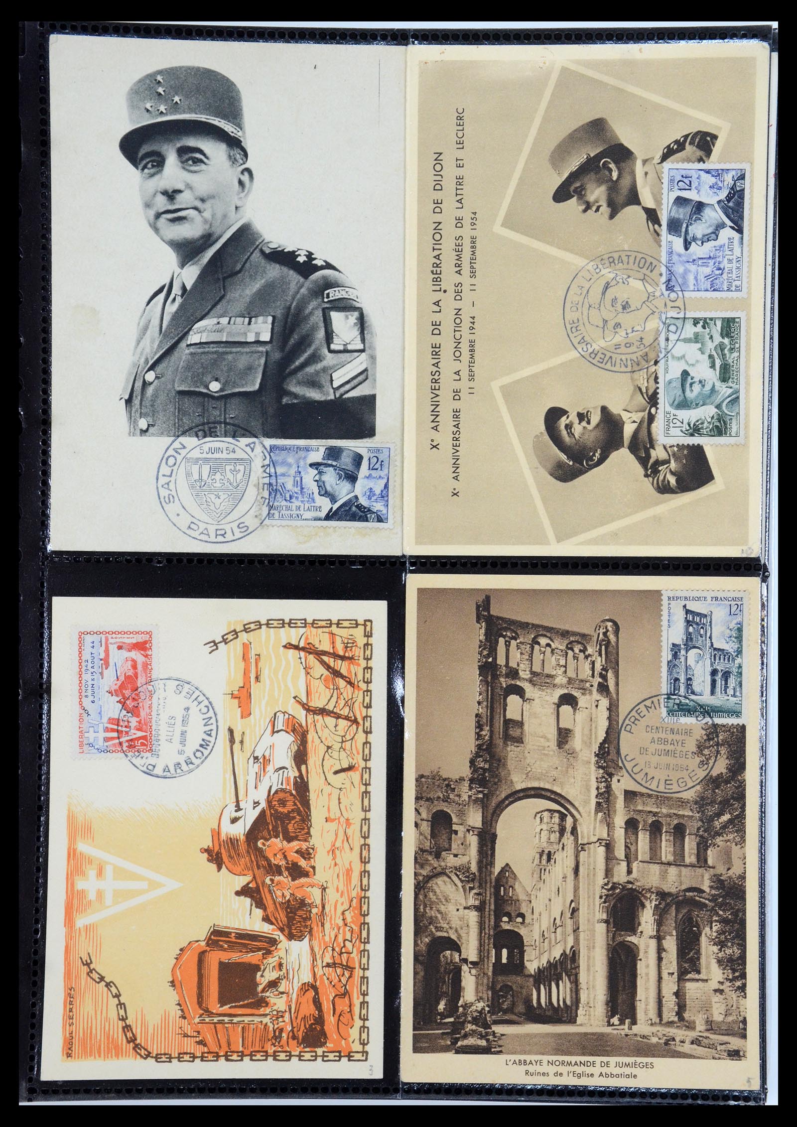 35770 035 - Postzegelverzameling 35770 Frankrijk maximumkaarten 1936(!)-1990.