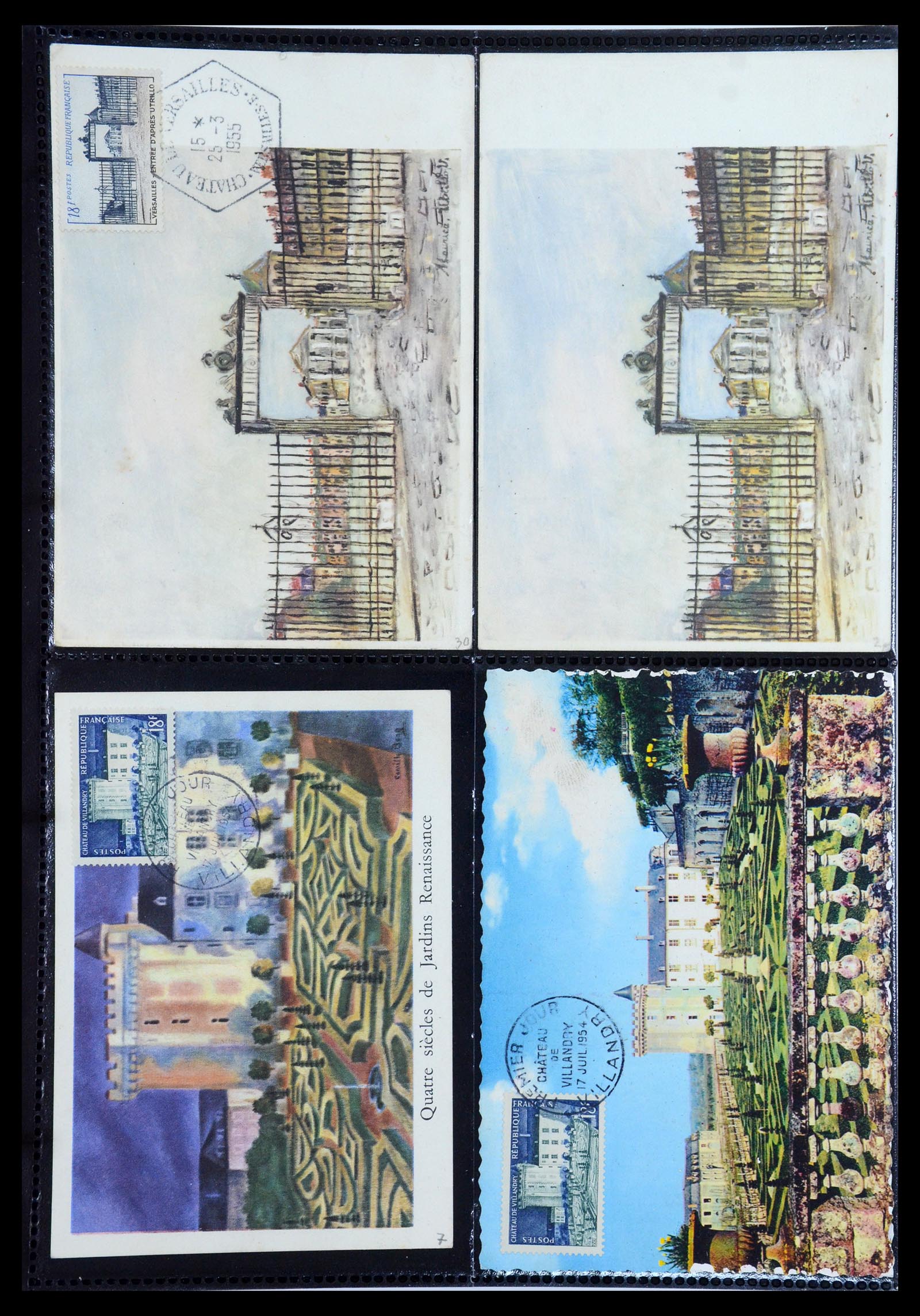 35770 037 - Postzegelverzameling 35770 Frankrijk maximumkaarten 1936(!)-1990.