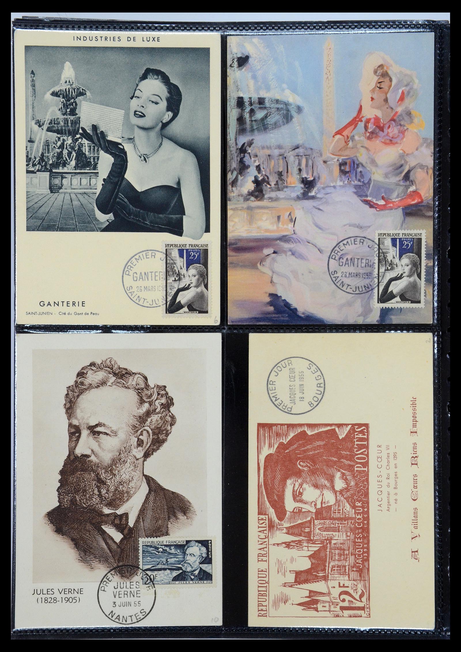 35770 040 - Postzegelverzameling 35770 Frankrijk maximumkaarten 1936(!)-1990.