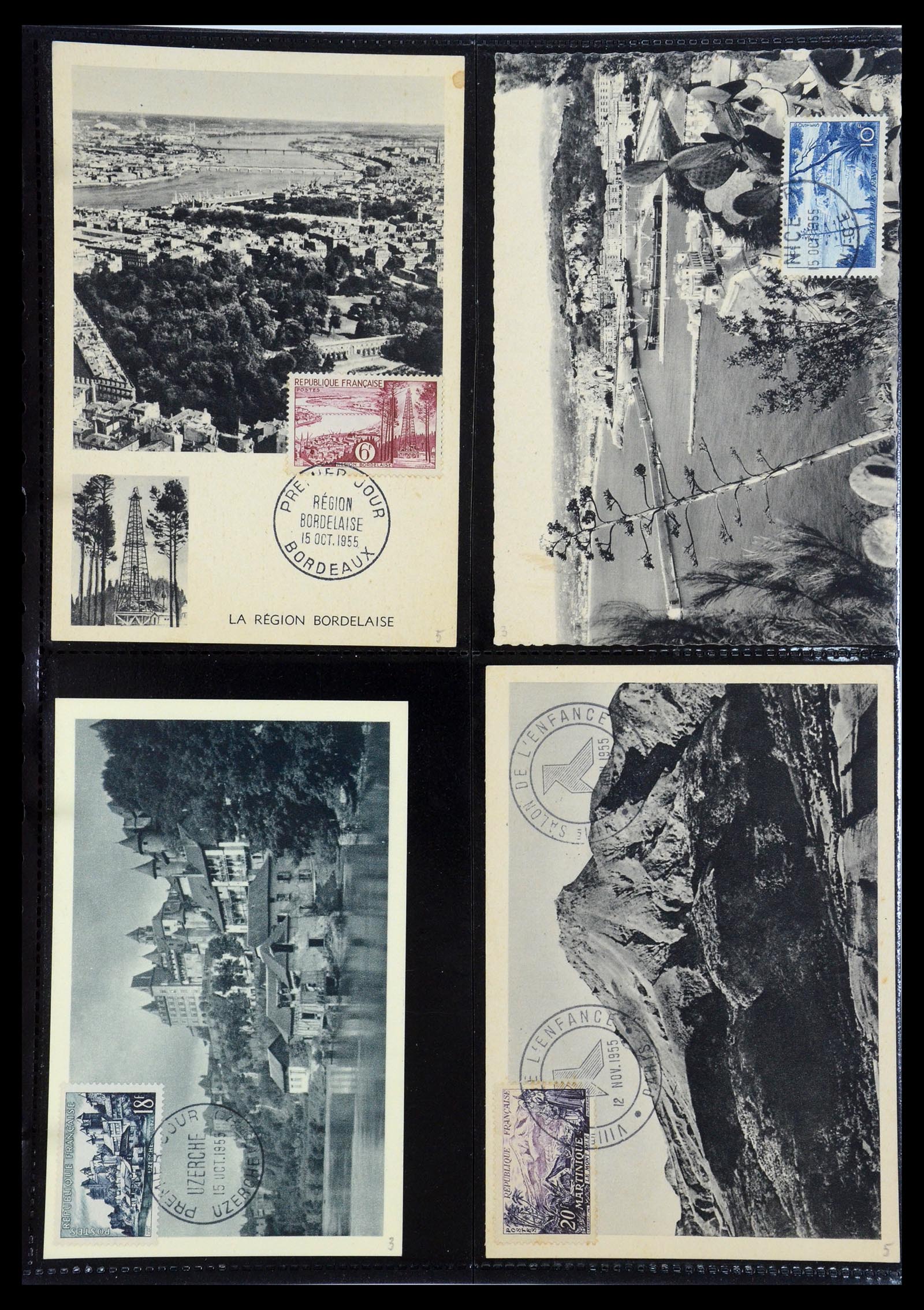 35770 041 - Postzegelverzameling 35770 Frankrijk maximumkaarten 1936(!)-1990.