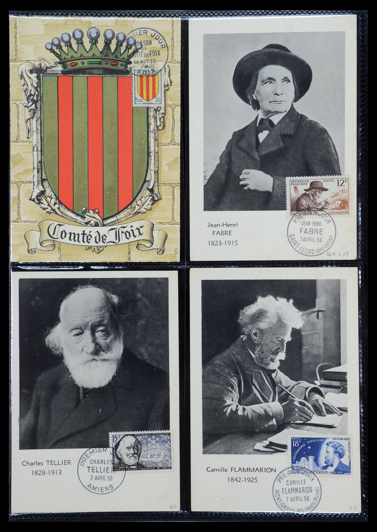 35770 042 - Postzegelverzameling 35770 Frankrijk maximumkaarten 1936(!)-1990.