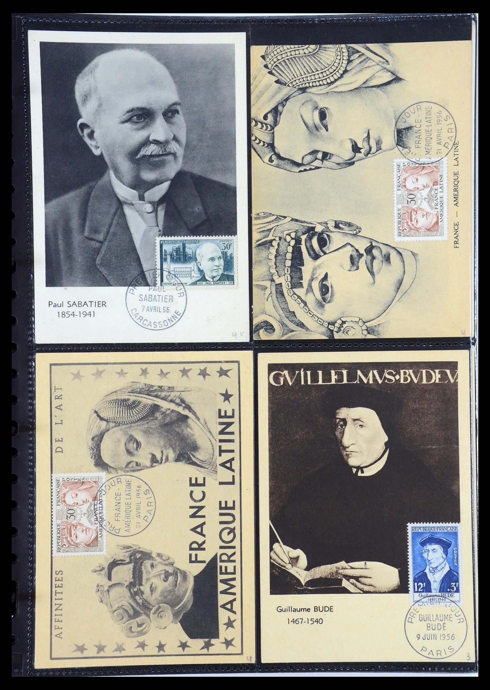 35770 043 - Postzegelverzameling 35770 Frankrijk maximumkaarten 1936(!)-1990.