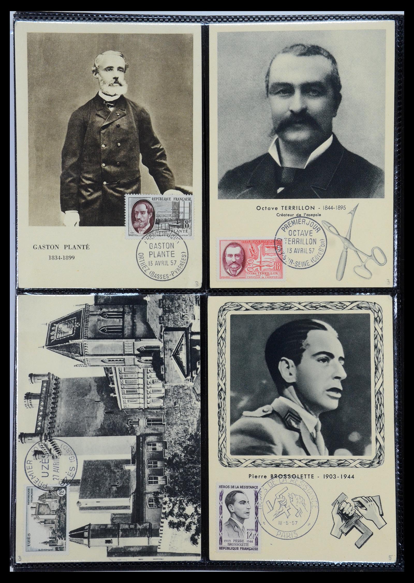 35770 046 - Postzegelverzameling 35770 Frankrijk maximumkaarten 1936(!)-1990.
