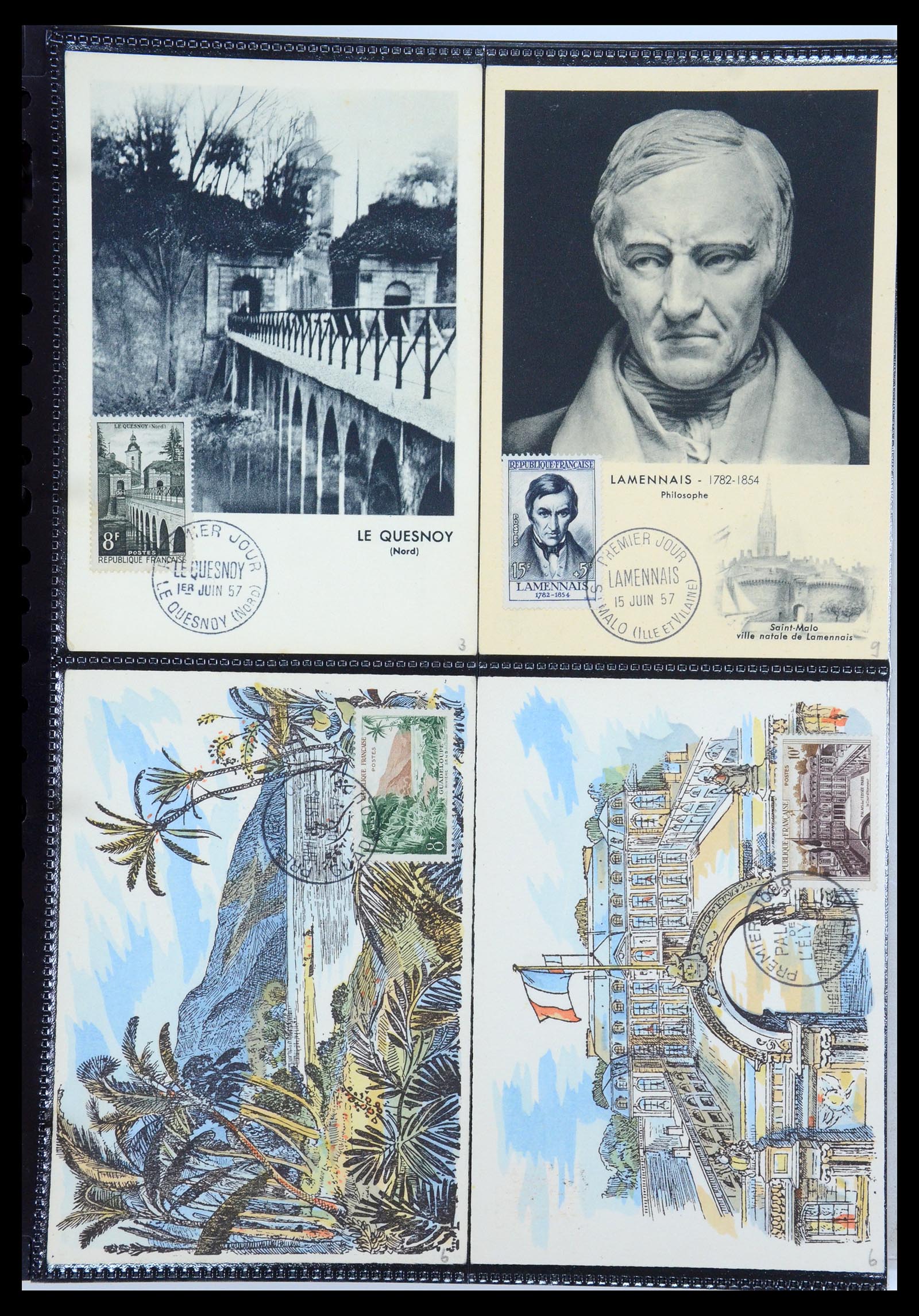 35770 047 - Postzegelverzameling 35770 Frankrijk maximumkaarten 1936(!)-1990.