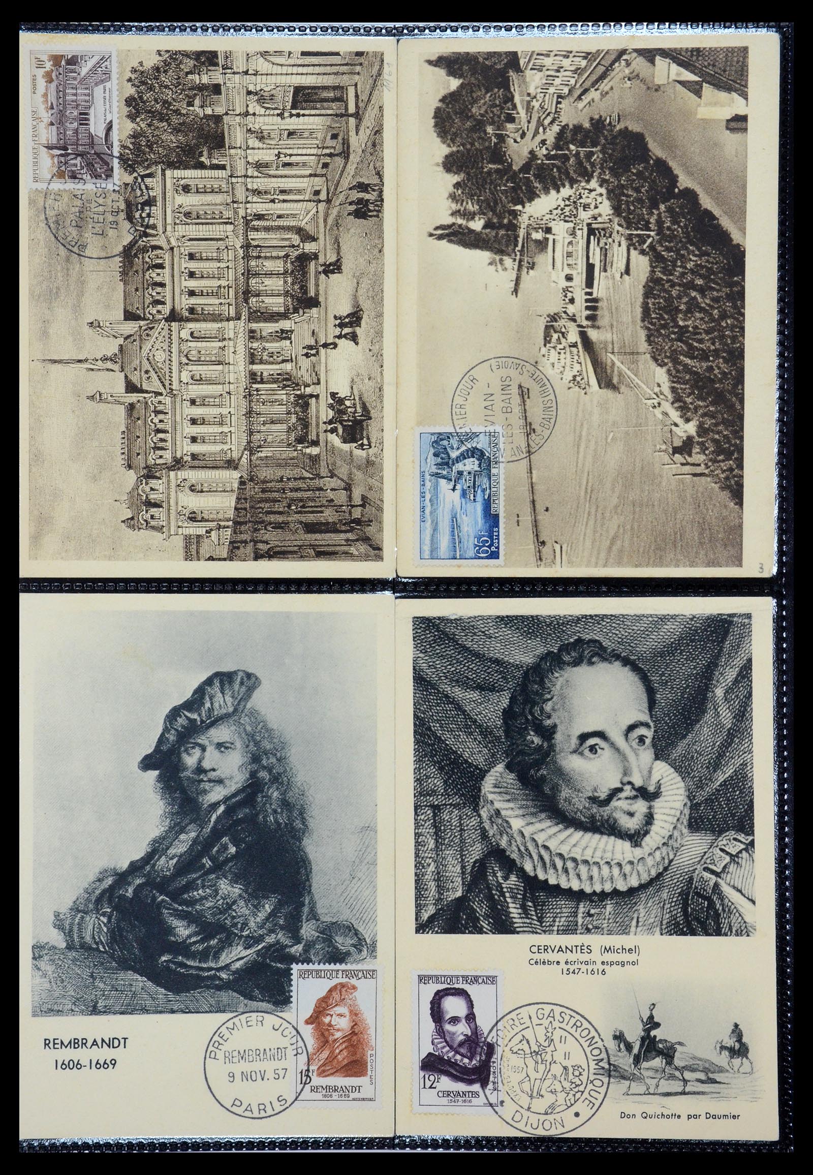 35770 049 - Postzegelverzameling 35770 Frankrijk maximumkaarten 1936(!)-1990.