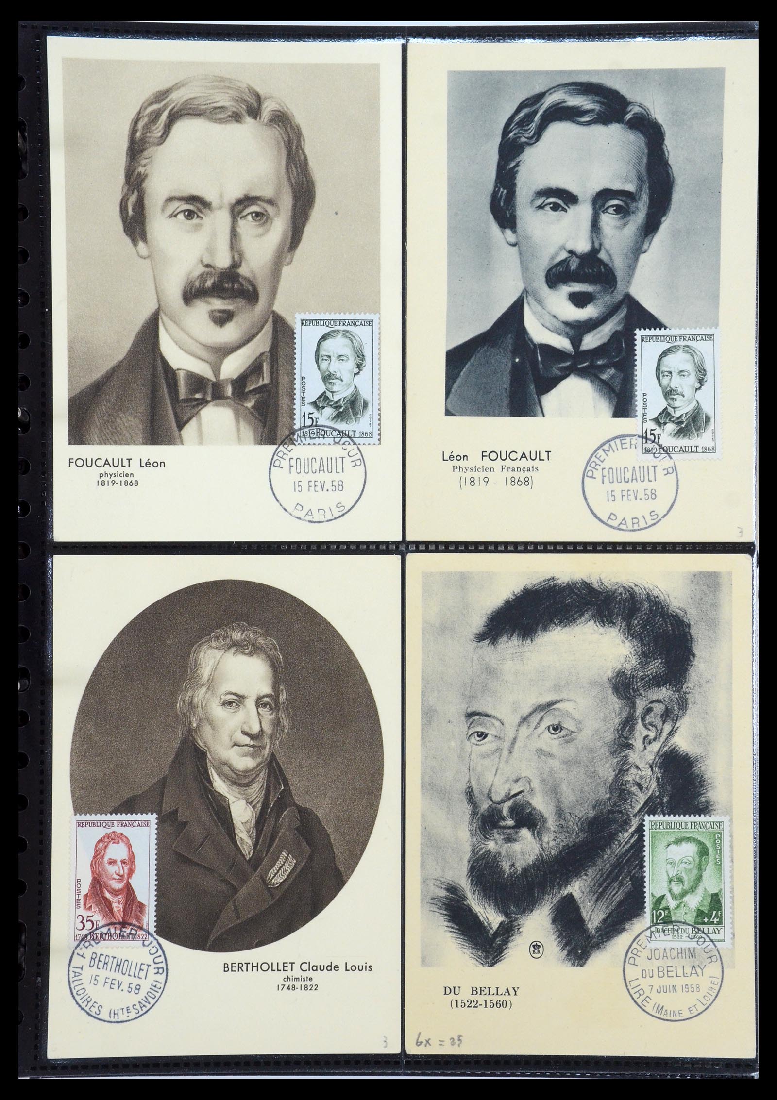 35770 051 - Postzegelverzameling 35770 Frankrijk maximumkaarten 1936(!)-1990.