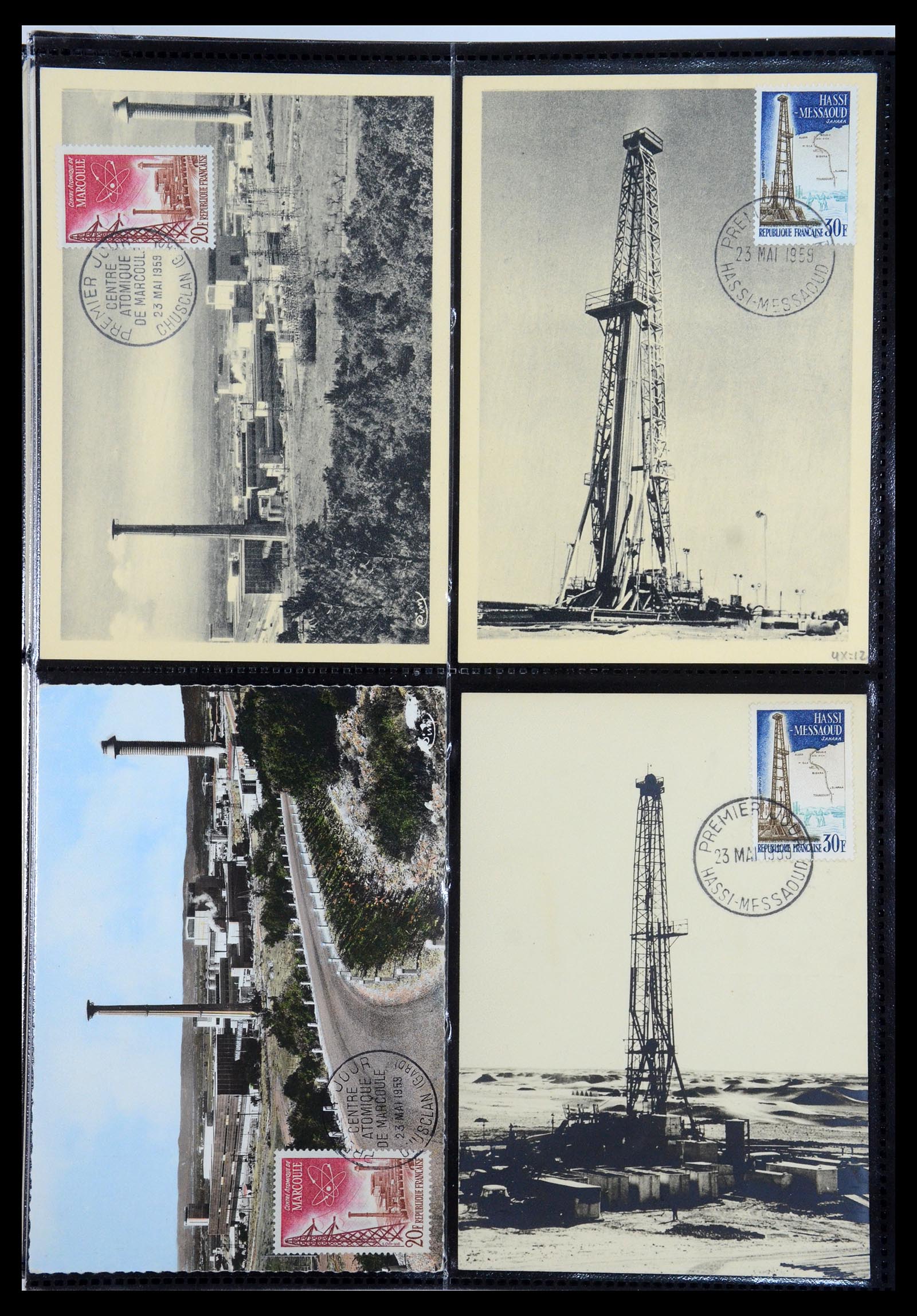 35770 058 - Postzegelverzameling 35770 Frankrijk maximumkaarten 1936(!)-1990.