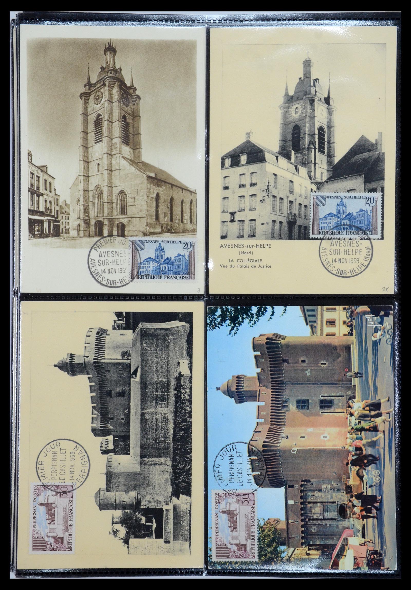 35770 062 - Postzegelverzameling 35770 Frankrijk maximumkaarten 1936(!)-1990.