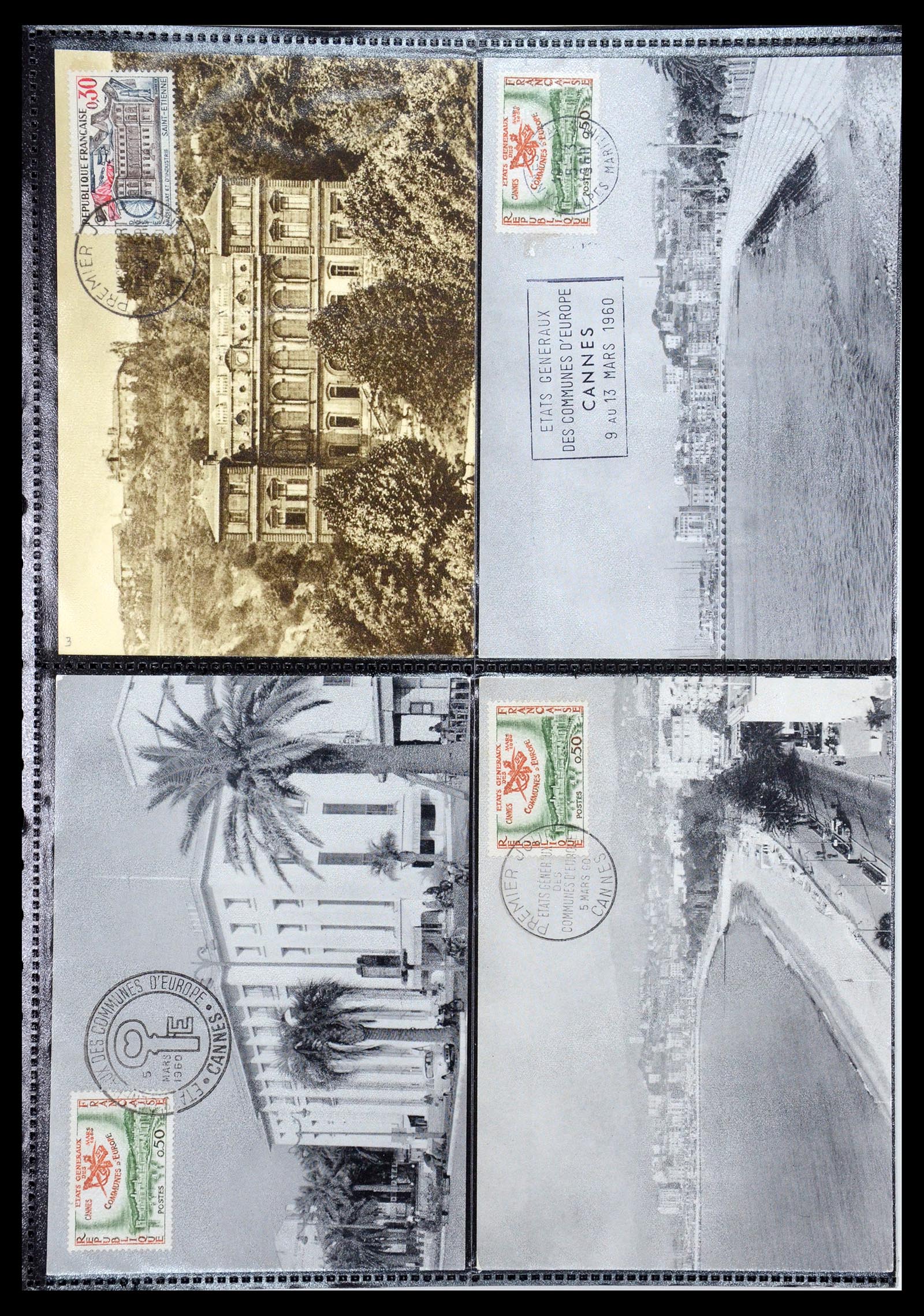 35770 063 - Postzegelverzameling 35770 Frankrijk maximumkaarten 1936(!)-1990.
