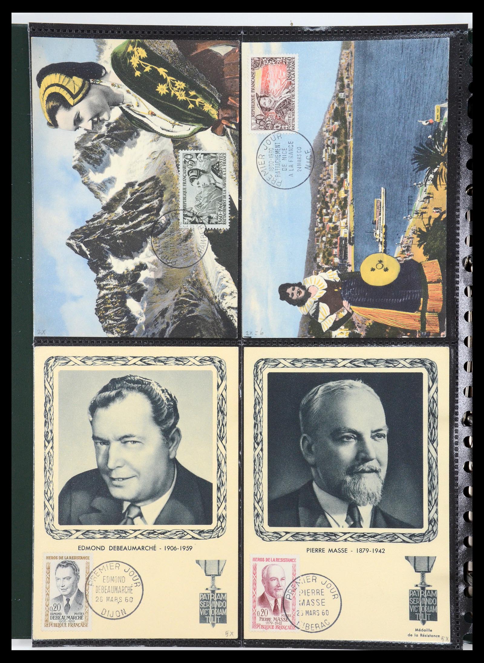 35770 064 - Postzegelverzameling 35770 Frankrijk maximumkaarten 1936(!)-1990.