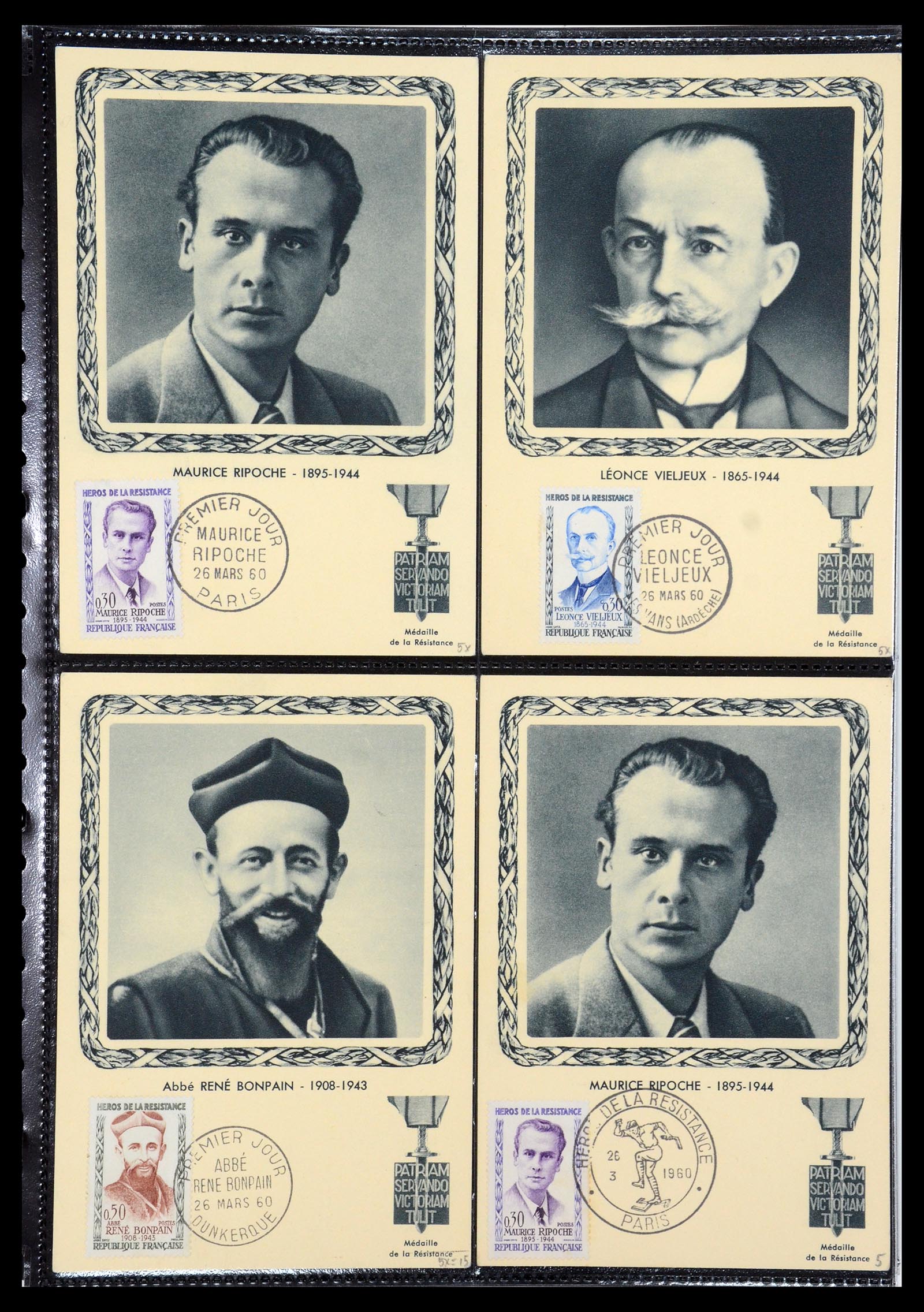 35770 065 - Postzegelverzameling 35770 Frankrijk maximumkaarten 1936(!)-1990.