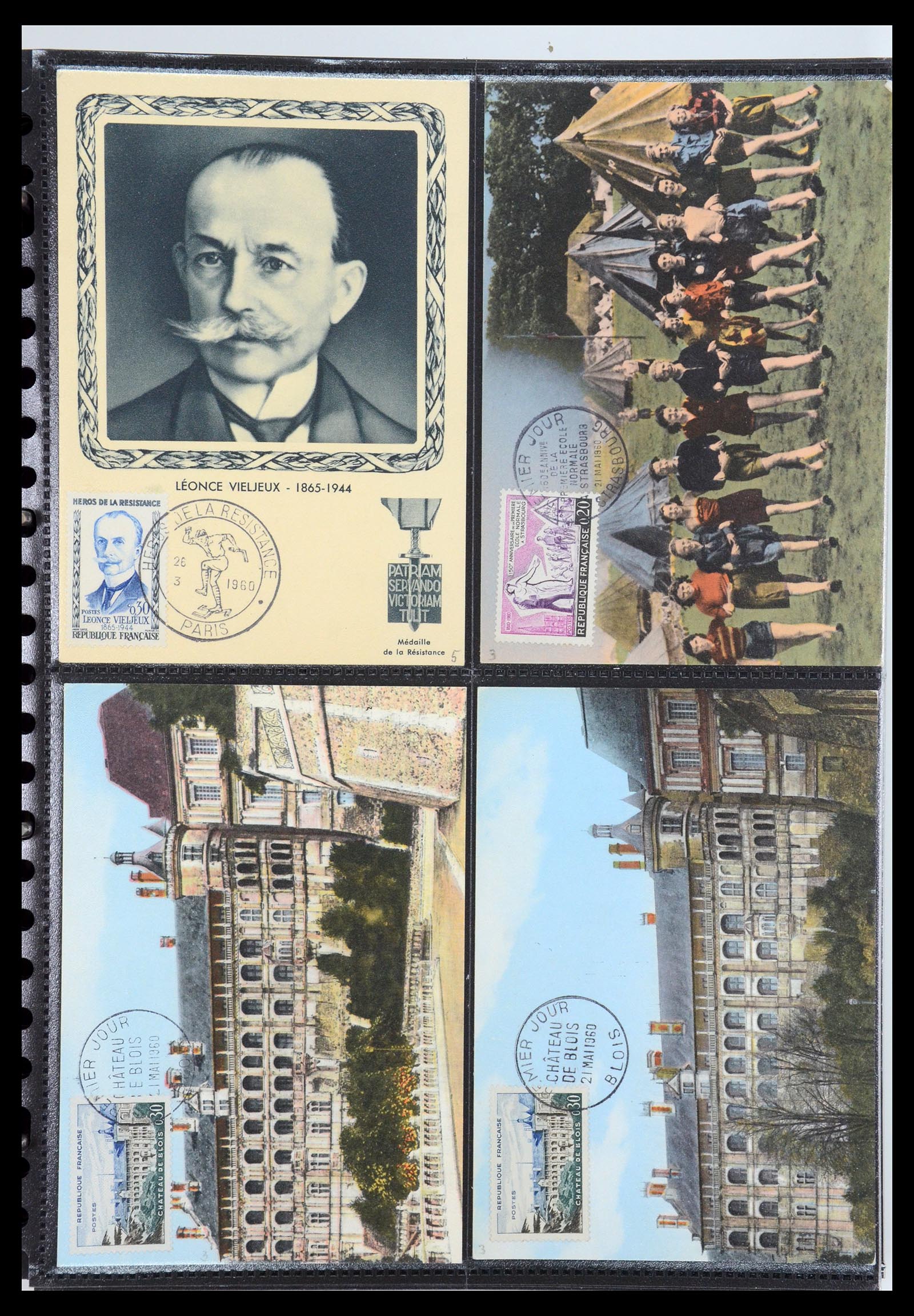 35770 067 - Postzegelverzameling 35770 Frankrijk maximumkaarten 1936(!)-1990.
