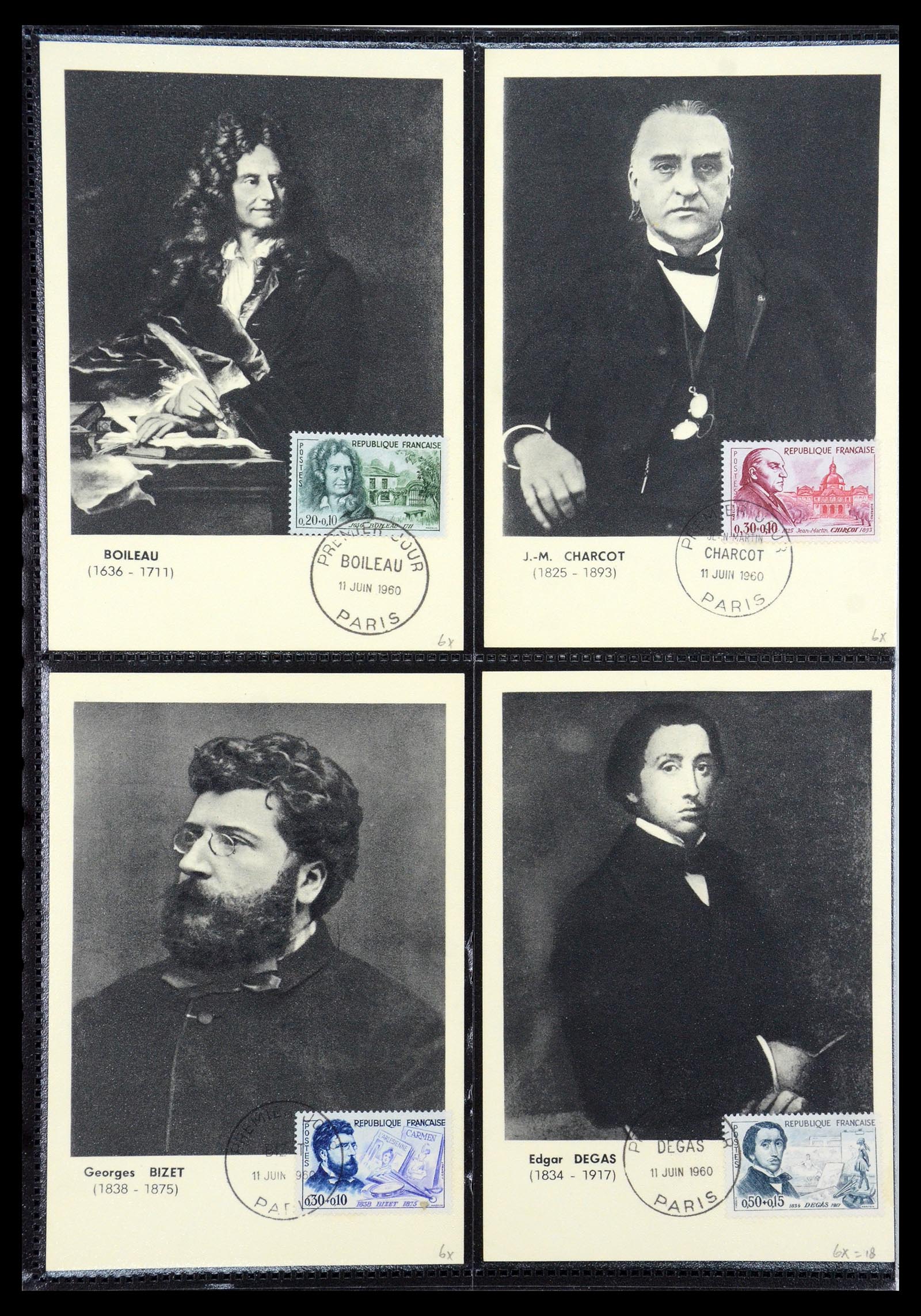 35770 069 - Postzegelverzameling 35770 Frankrijk maximumkaarten 1936(!)-1990.