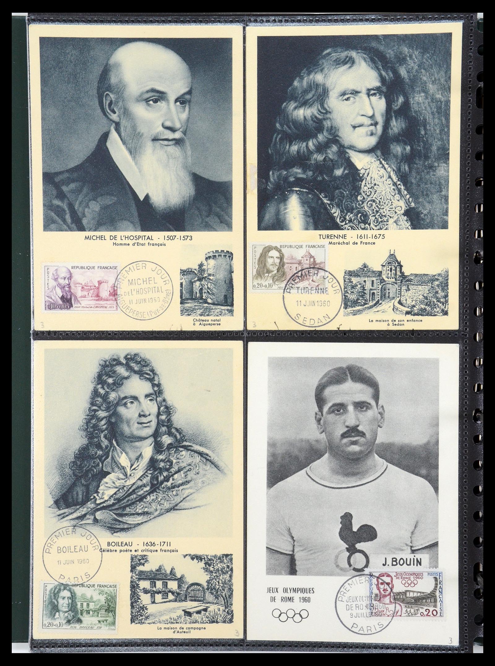 35770 070 - Postzegelverzameling 35770 Frankrijk maximumkaarten 1936(!)-1990.
