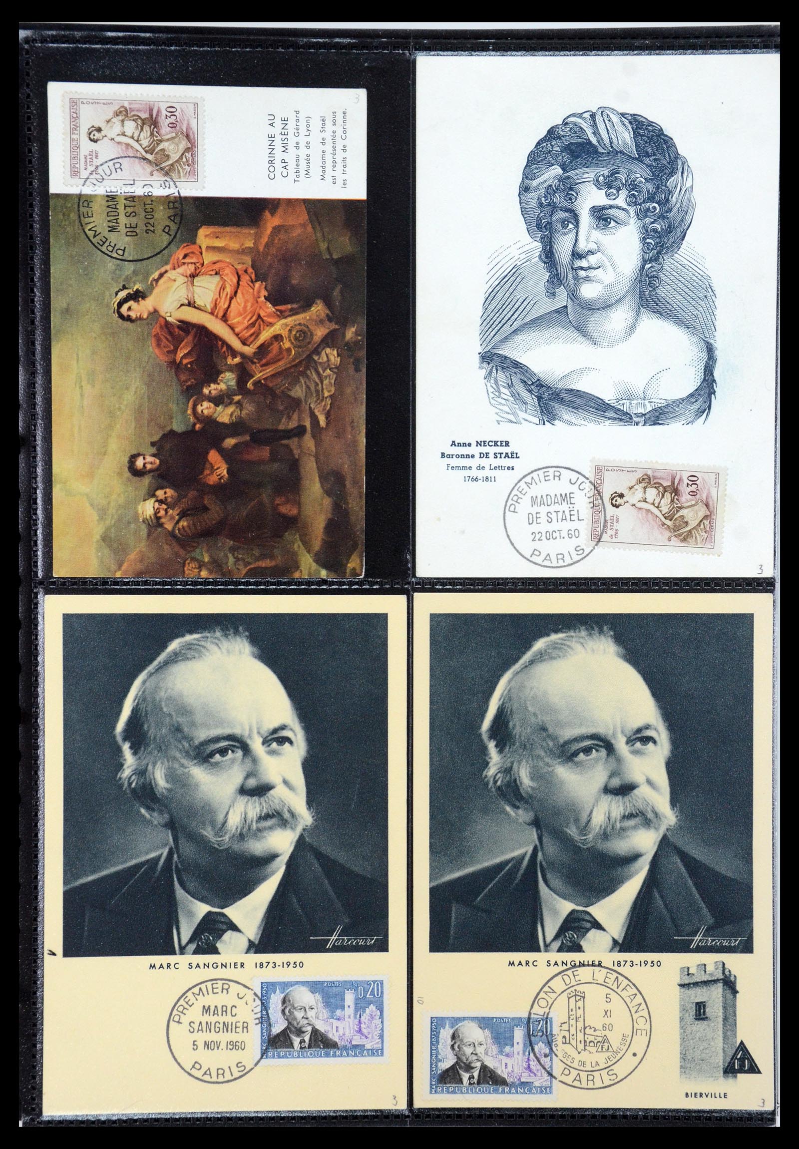 35770 071 - Postzegelverzameling 35770 Frankrijk maximumkaarten 1936(!)-1990.