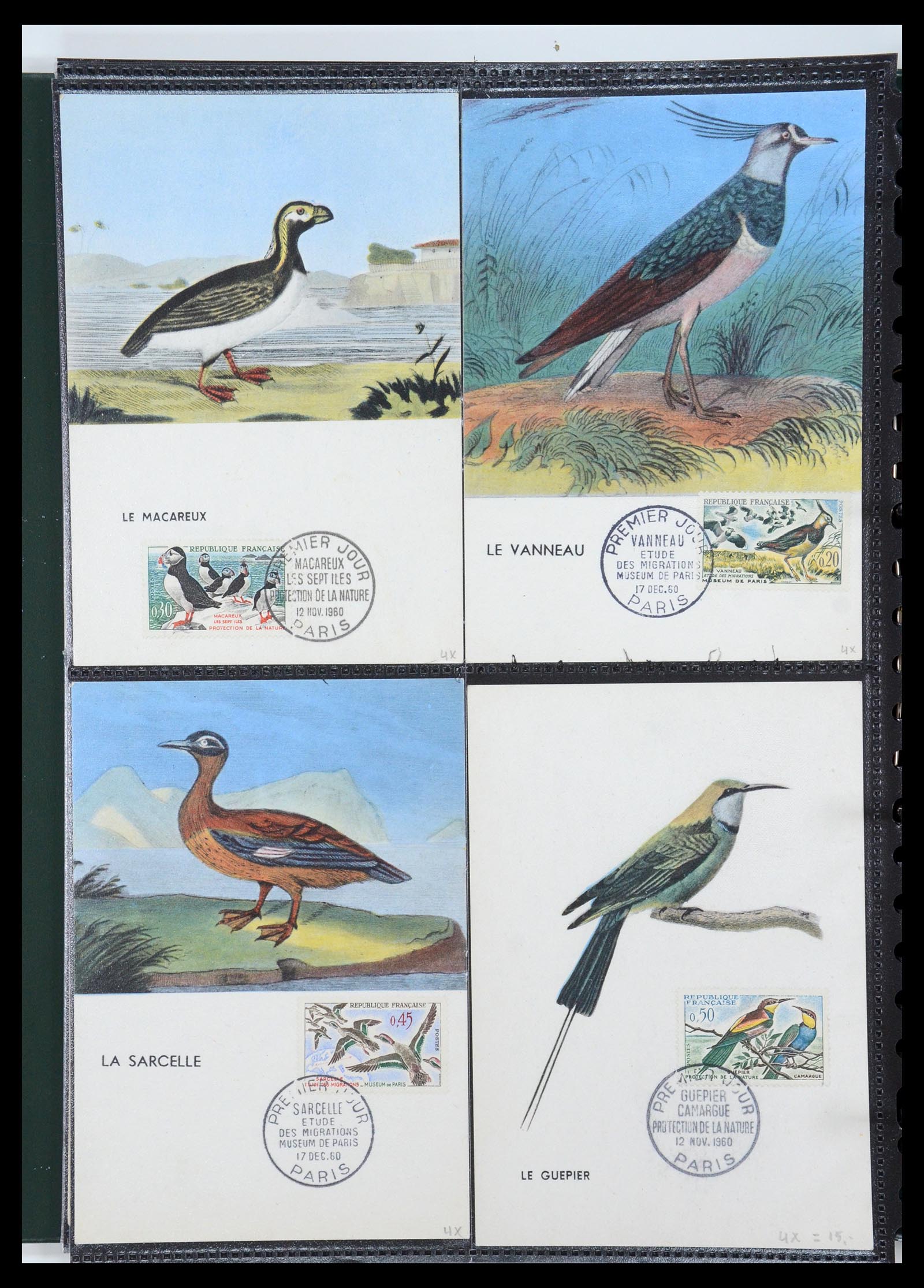 35770 072 - Postzegelverzameling 35770 Frankrijk maximumkaarten 1936(!)-1990.