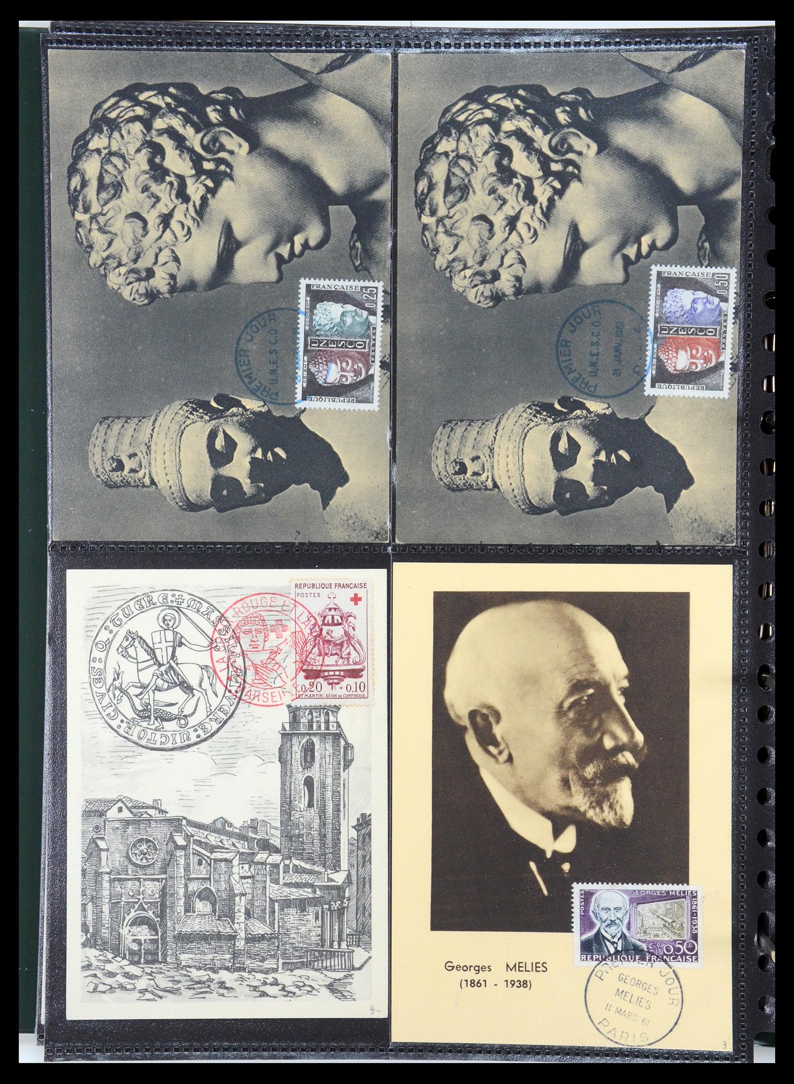 35770 074 - Postzegelverzameling 35770 Frankrijk maximumkaarten 1936(!)-1990.