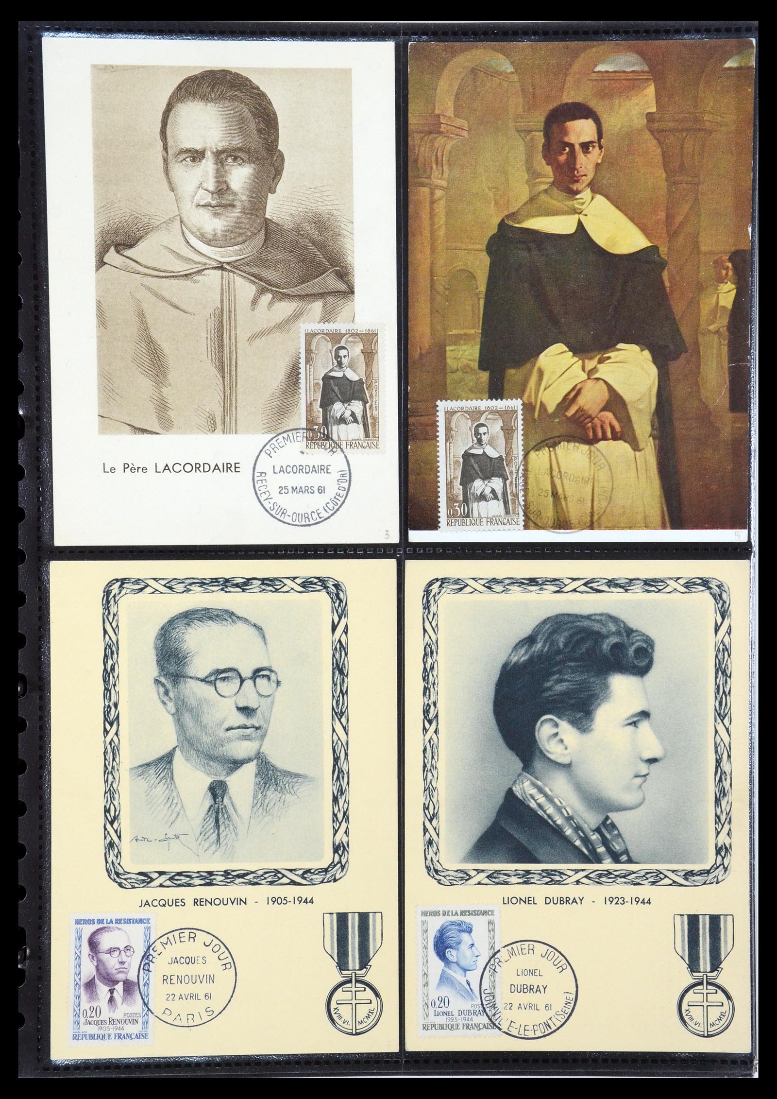 35770 075 - Postzegelverzameling 35770 Frankrijk maximumkaarten 1936(!)-1990.