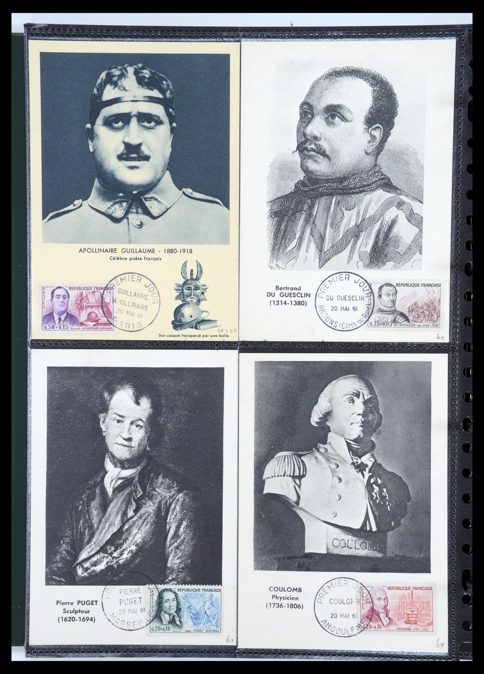 35770 080 - Postzegelverzameling 35770 Frankrijk maximumkaarten 1936(!)-1990.