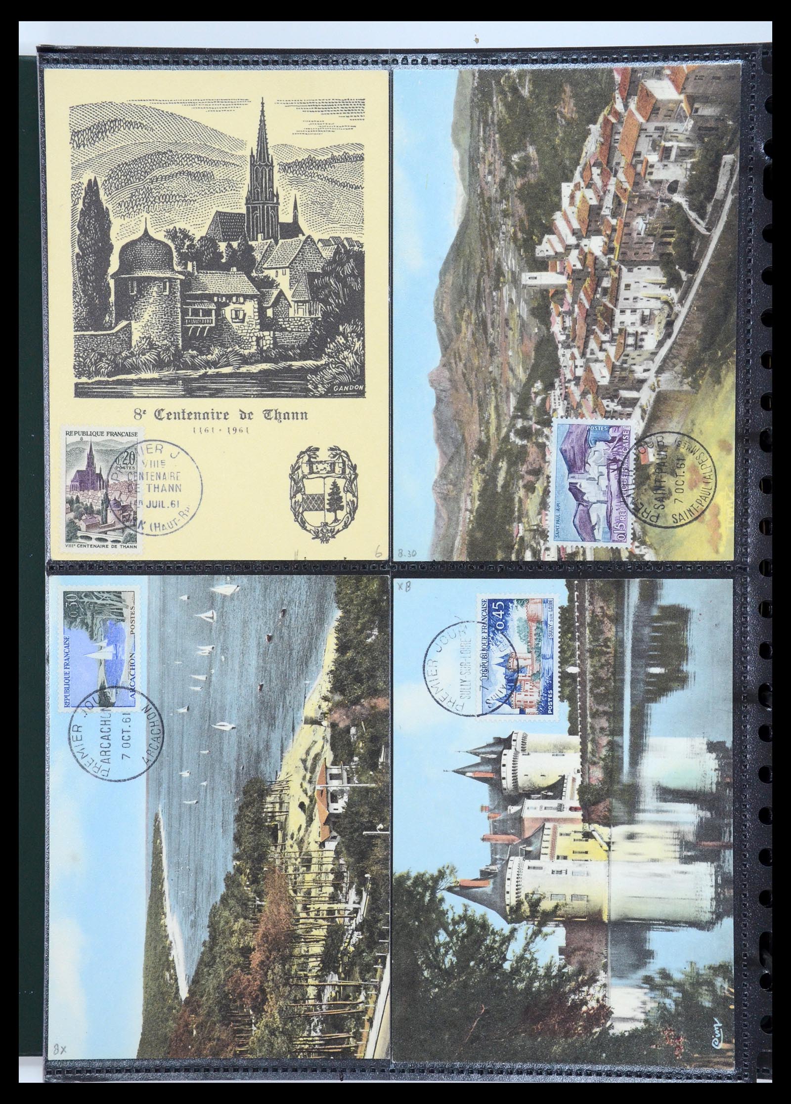 35770 084 - Postzegelverzameling 35770 Frankrijk maximumkaarten 1936(!)-1990.