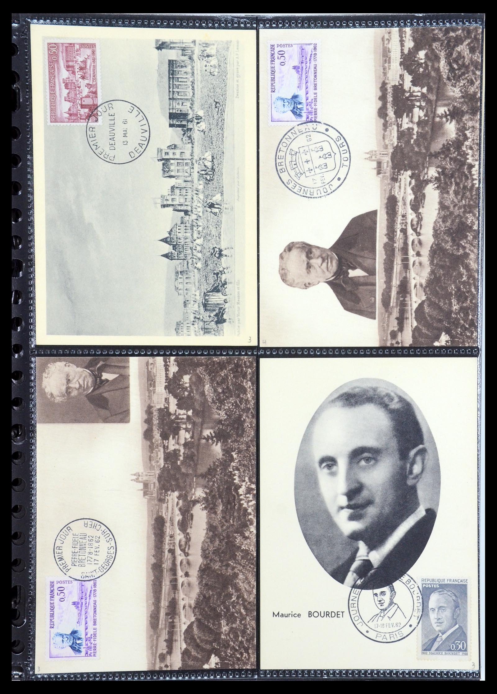 35770 087 - Postzegelverzameling 35770 Frankrijk maximumkaarten 1936(!)-1990.