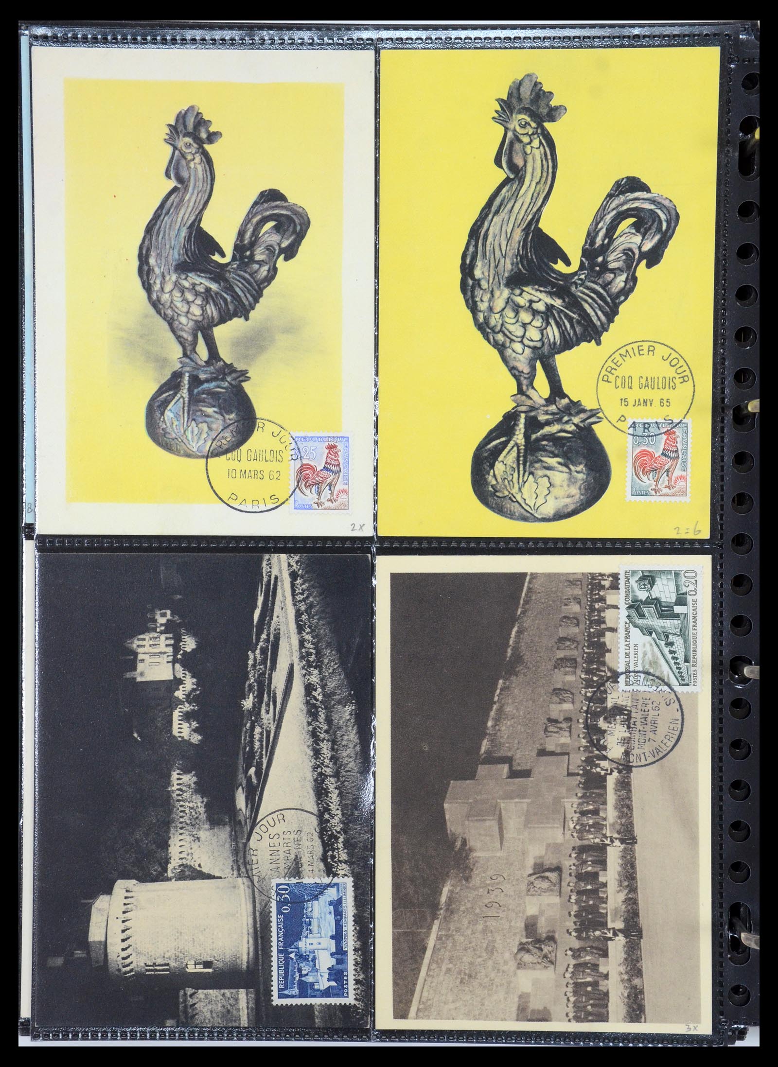35770 088 - Postzegelverzameling 35770 Frankrijk maximumkaarten 1936(!)-1990.