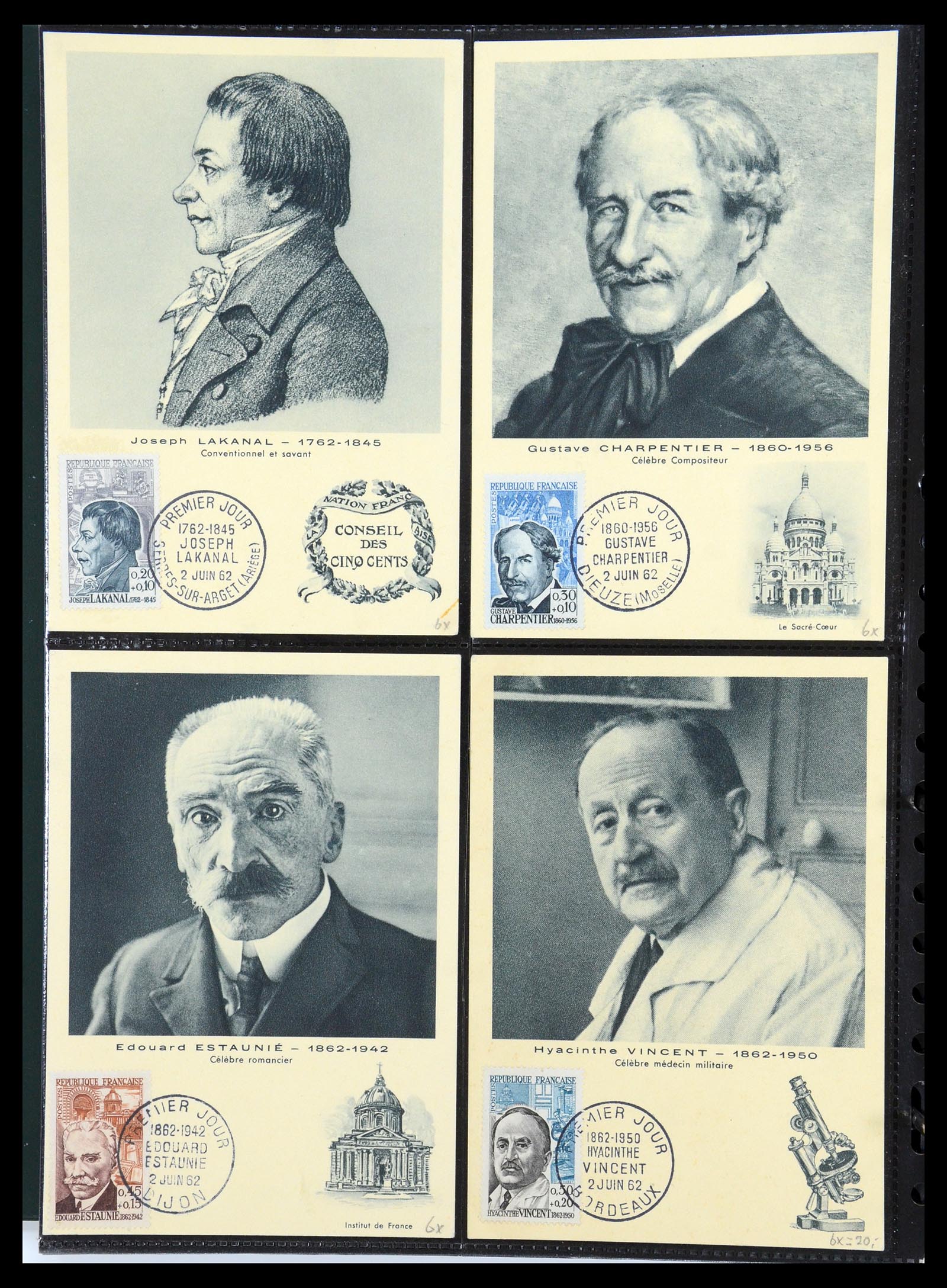35770 092 - Postzegelverzameling 35770 Frankrijk maximumkaarten 1936(!)-1990.