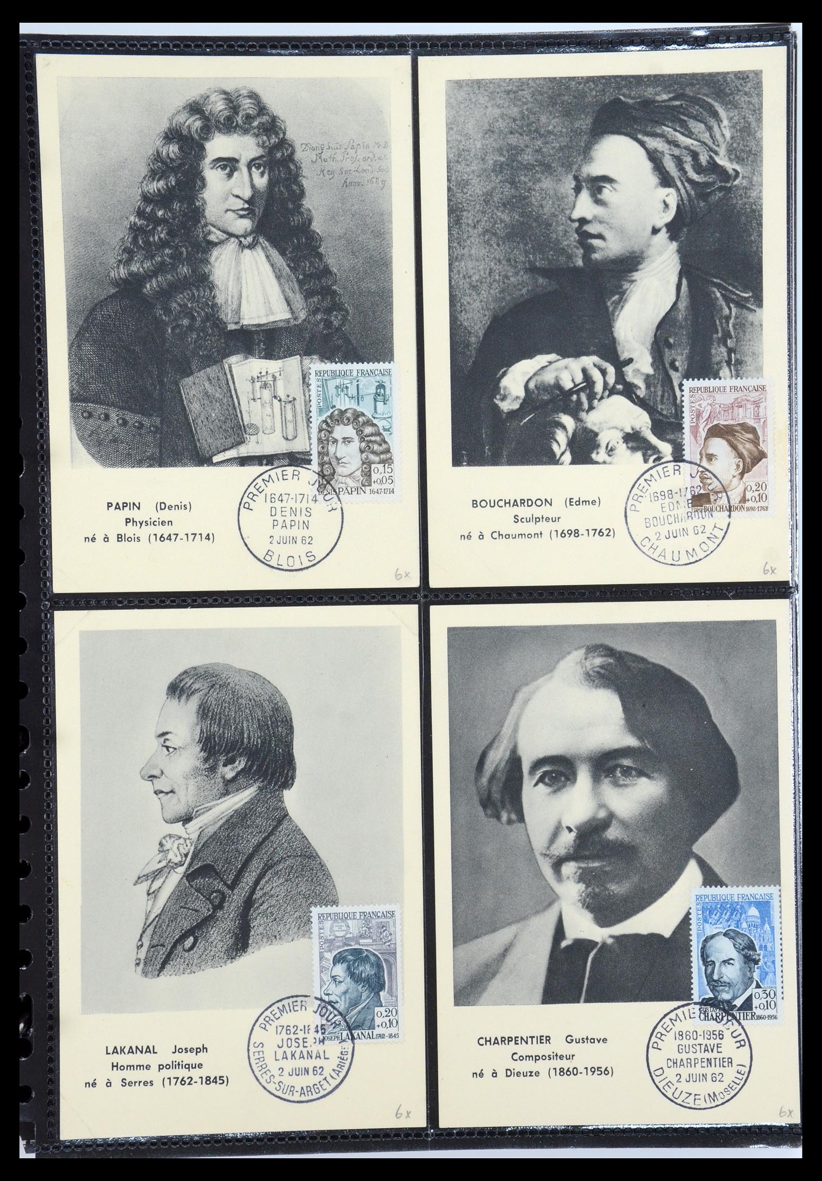 35770 093 - Postzegelverzameling 35770 Frankrijk maximumkaarten 1936(!)-1990.