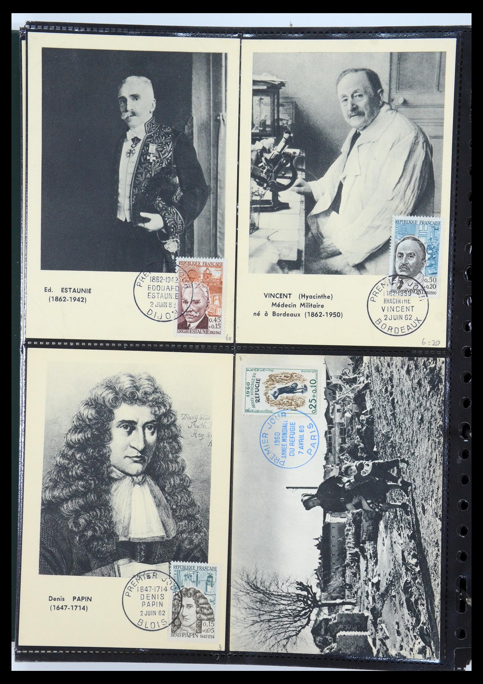 35770 094 - Postzegelverzameling 35770 Frankrijk maximumkaarten 1936(!)-1990.