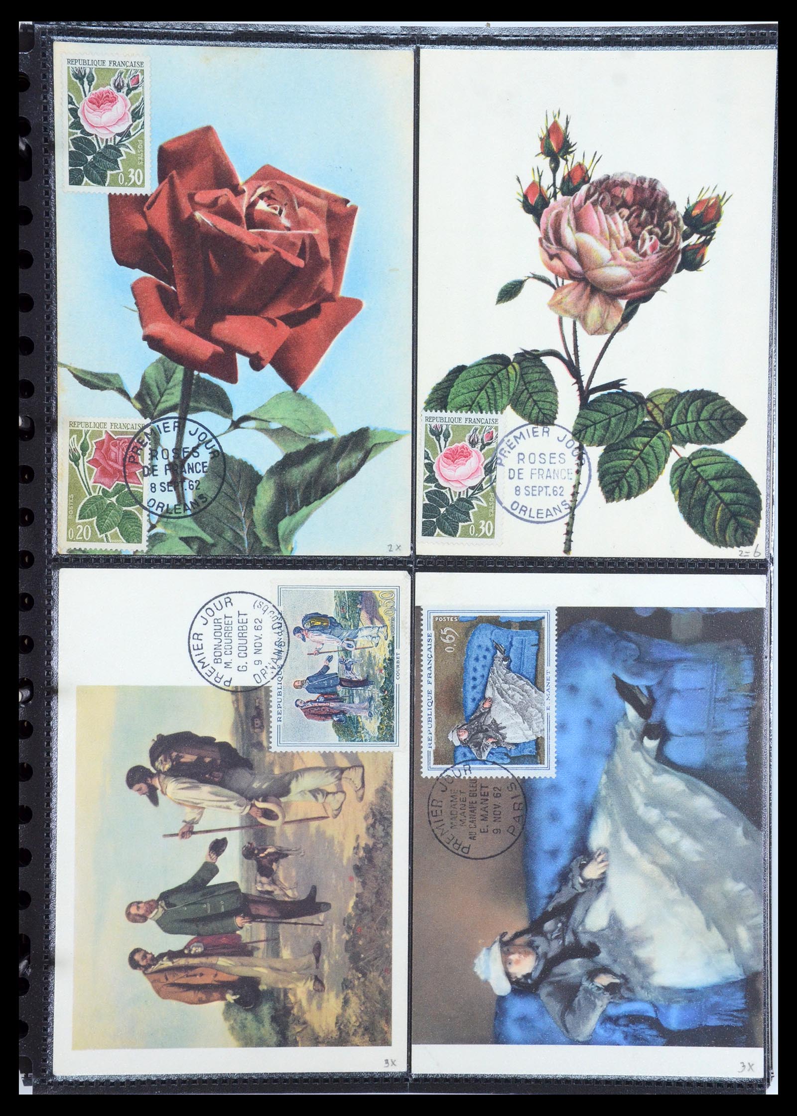 35770 095 - Postzegelverzameling 35770 Frankrijk maximumkaarten 1936(!)-1990.