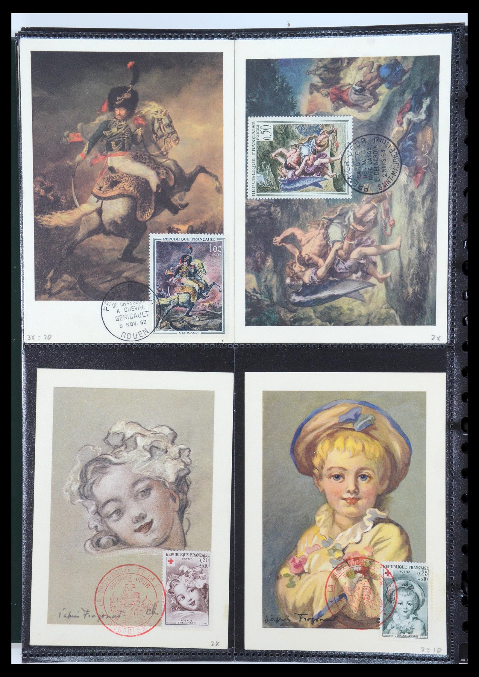 35770 096 - Stamp Collection 35770 France maximumcards 1936(!)-1990.