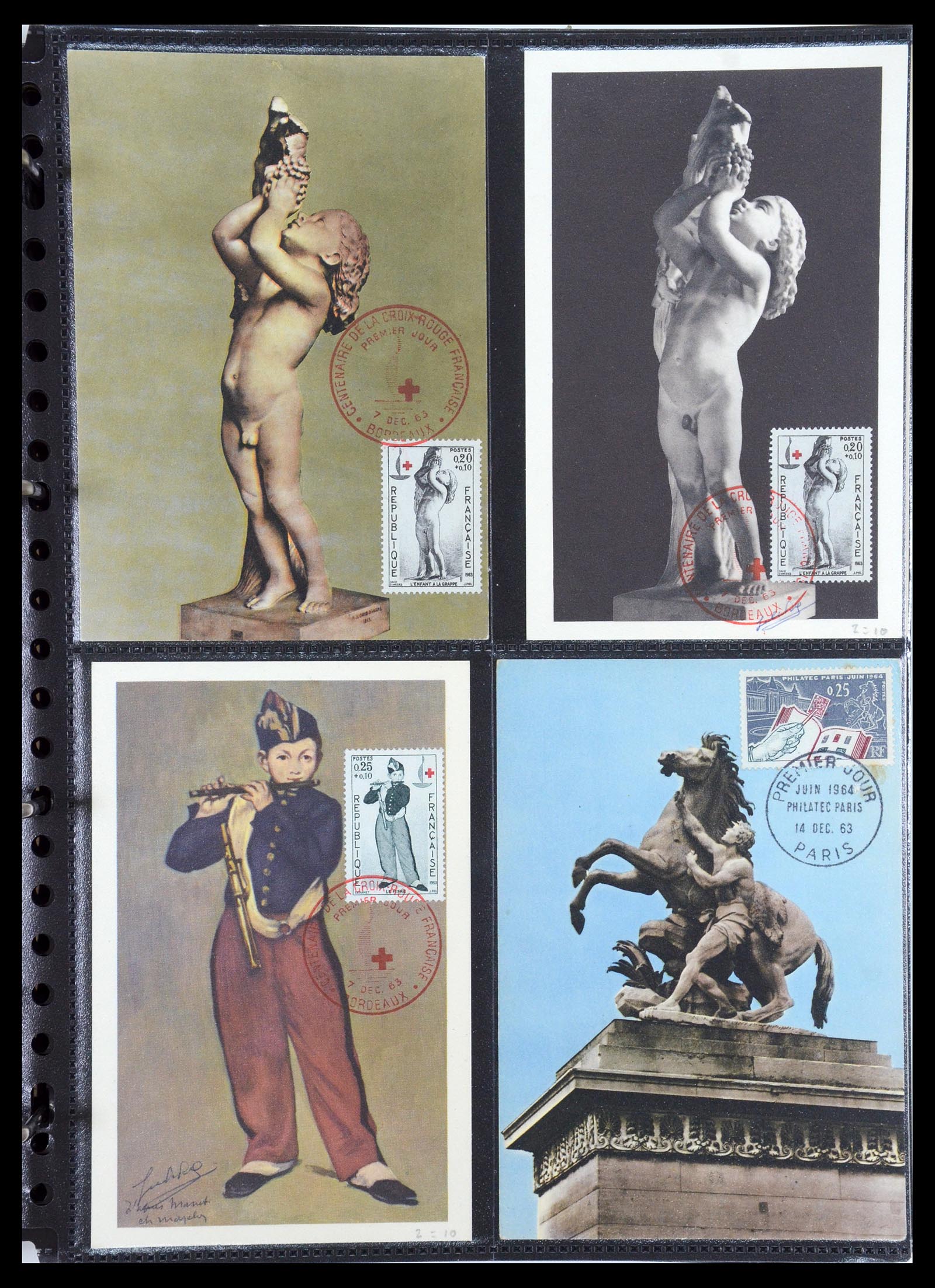 35770 099 - Postzegelverzameling 35770 Frankrijk maximumkaarten 1936(!)-1990.
