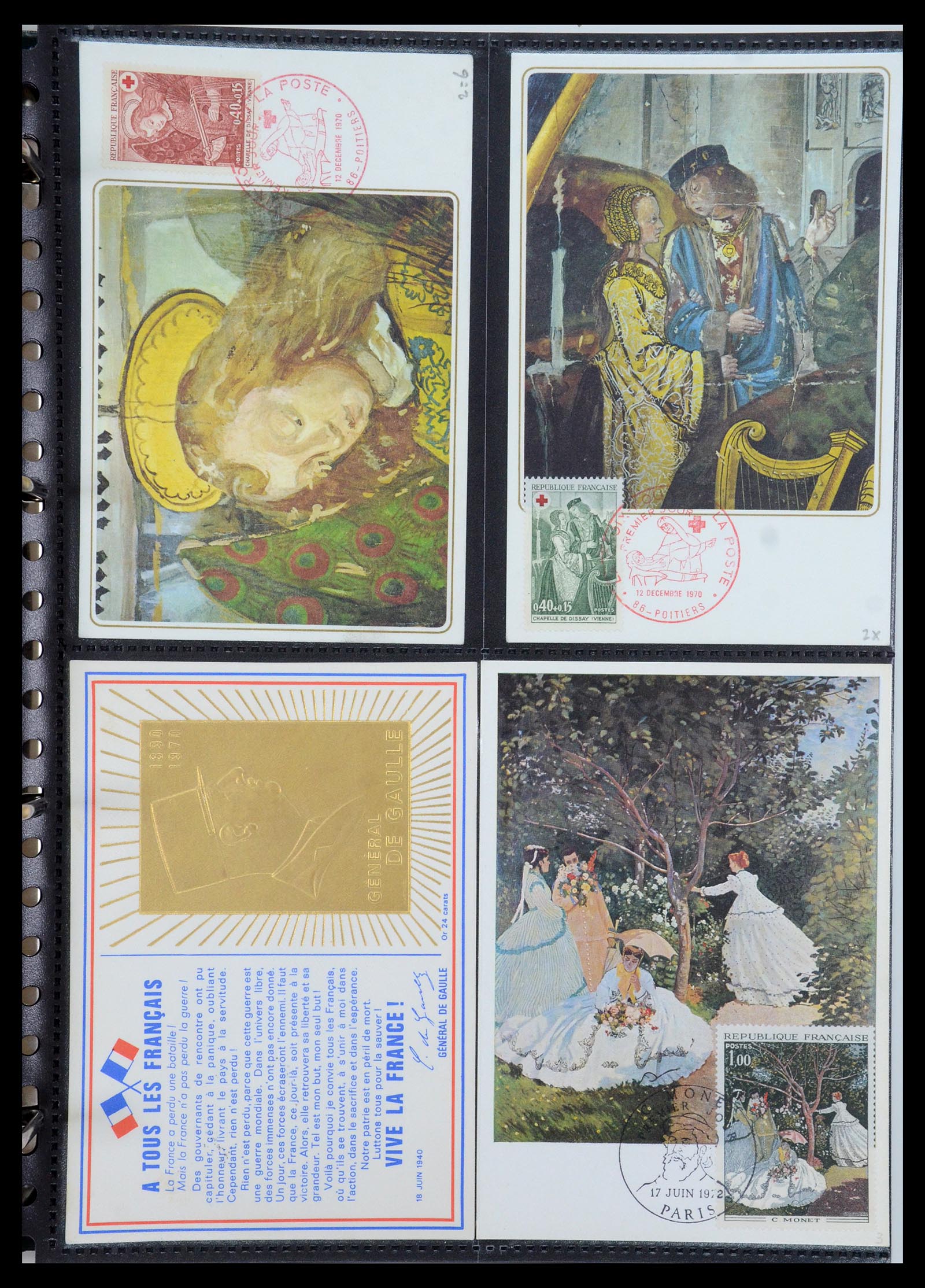 35770 121 - Postzegelverzameling 35770 Frankrijk maximumkaarten 1936(!)-1990.