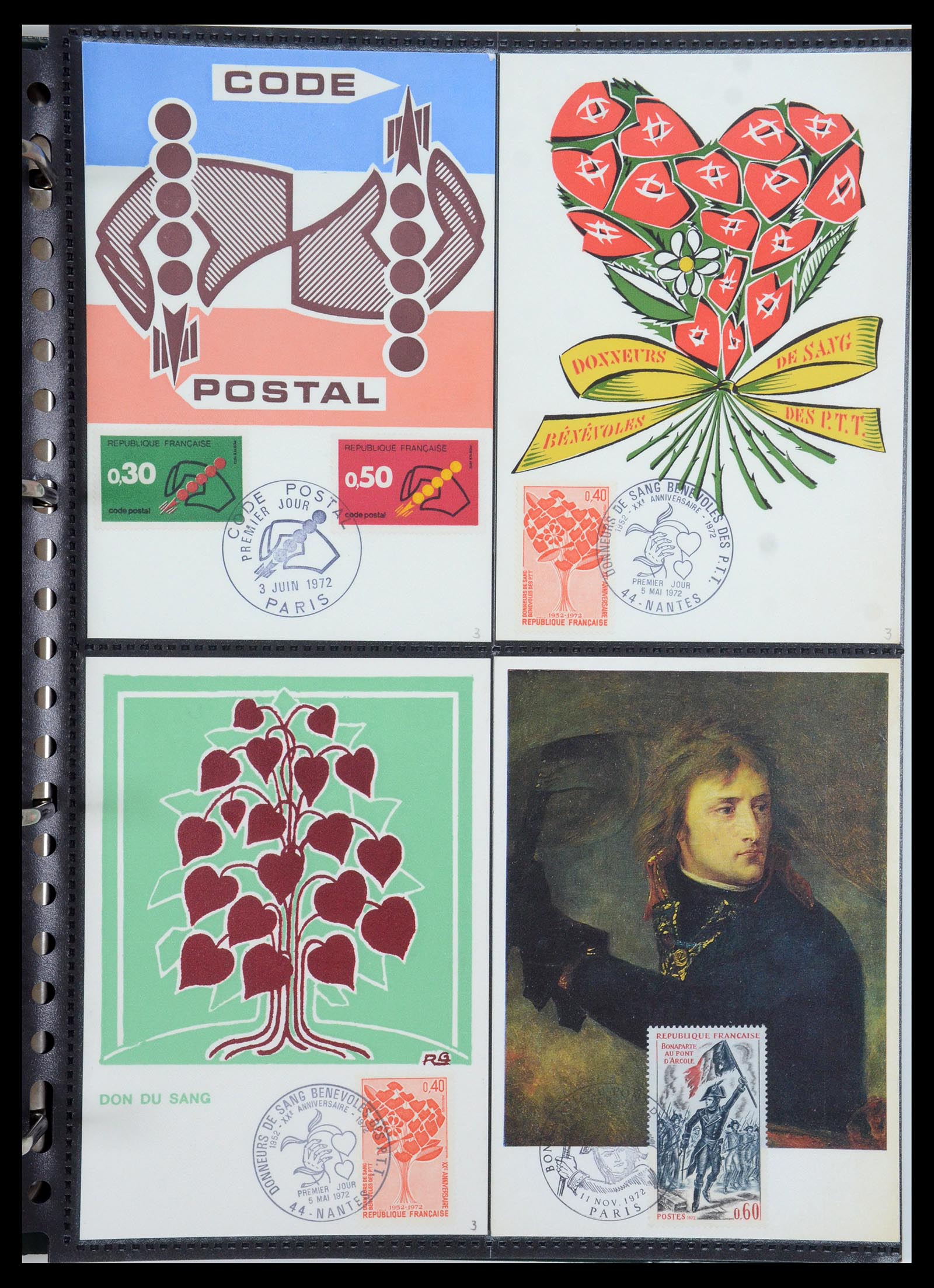 35770 123 - Postzegelverzameling 35770 Frankrijk maximumkaarten 1936(!)-1990.