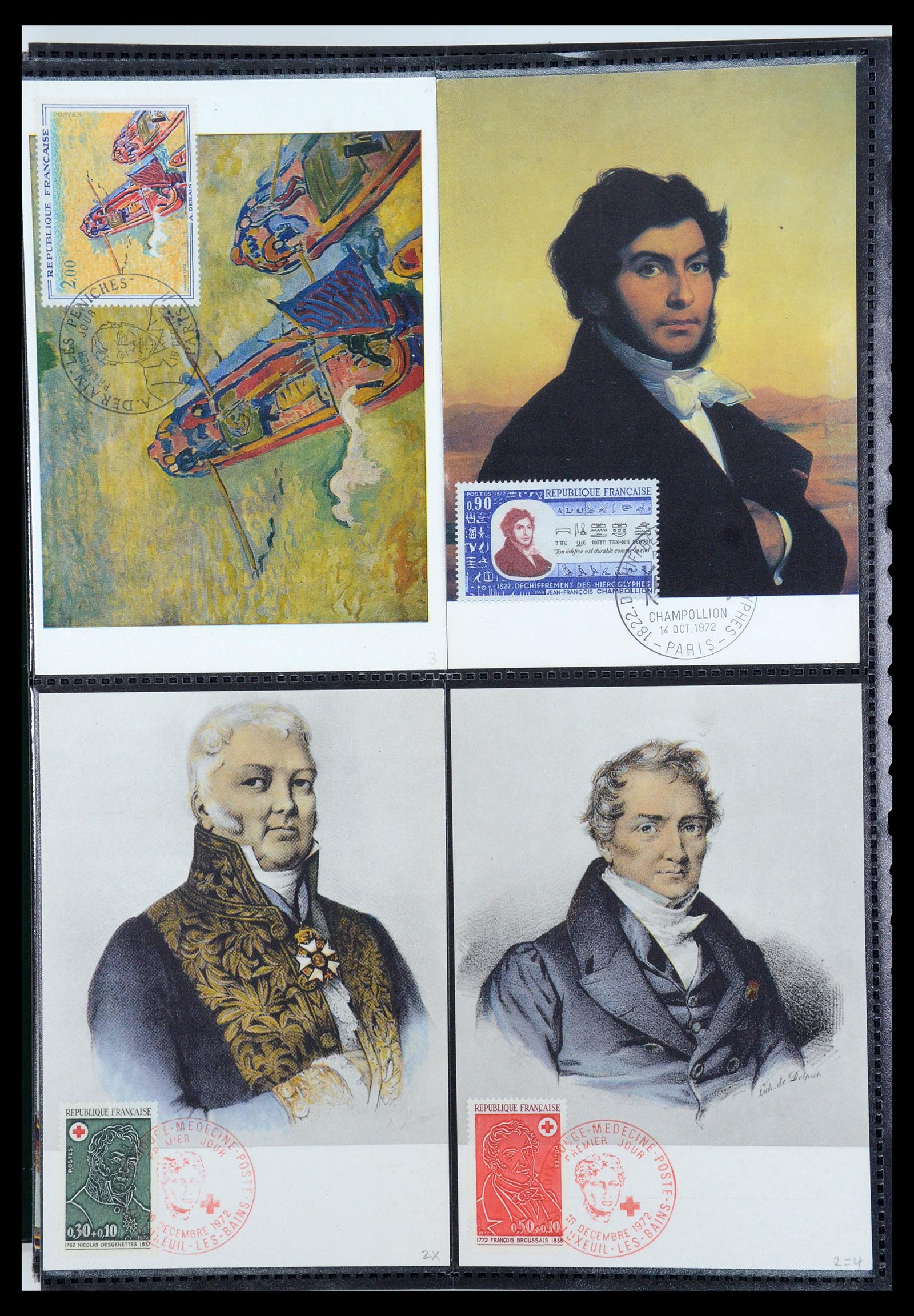 35770 124 - Postzegelverzameling 35770 Frankrijk maximumkaarten 1936(!)-1990.