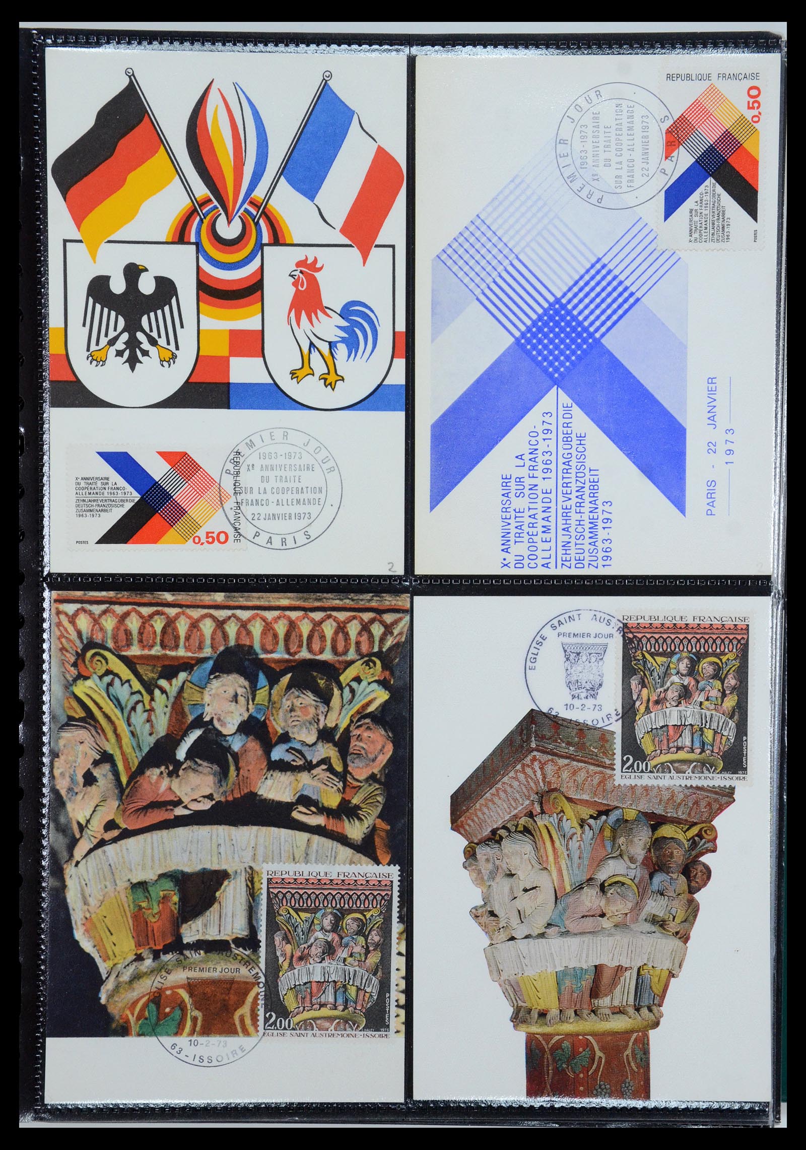 35770 126 - Postzegelverzameling 35770 Frankrijk maximumkaarten 1936(!)-1990.