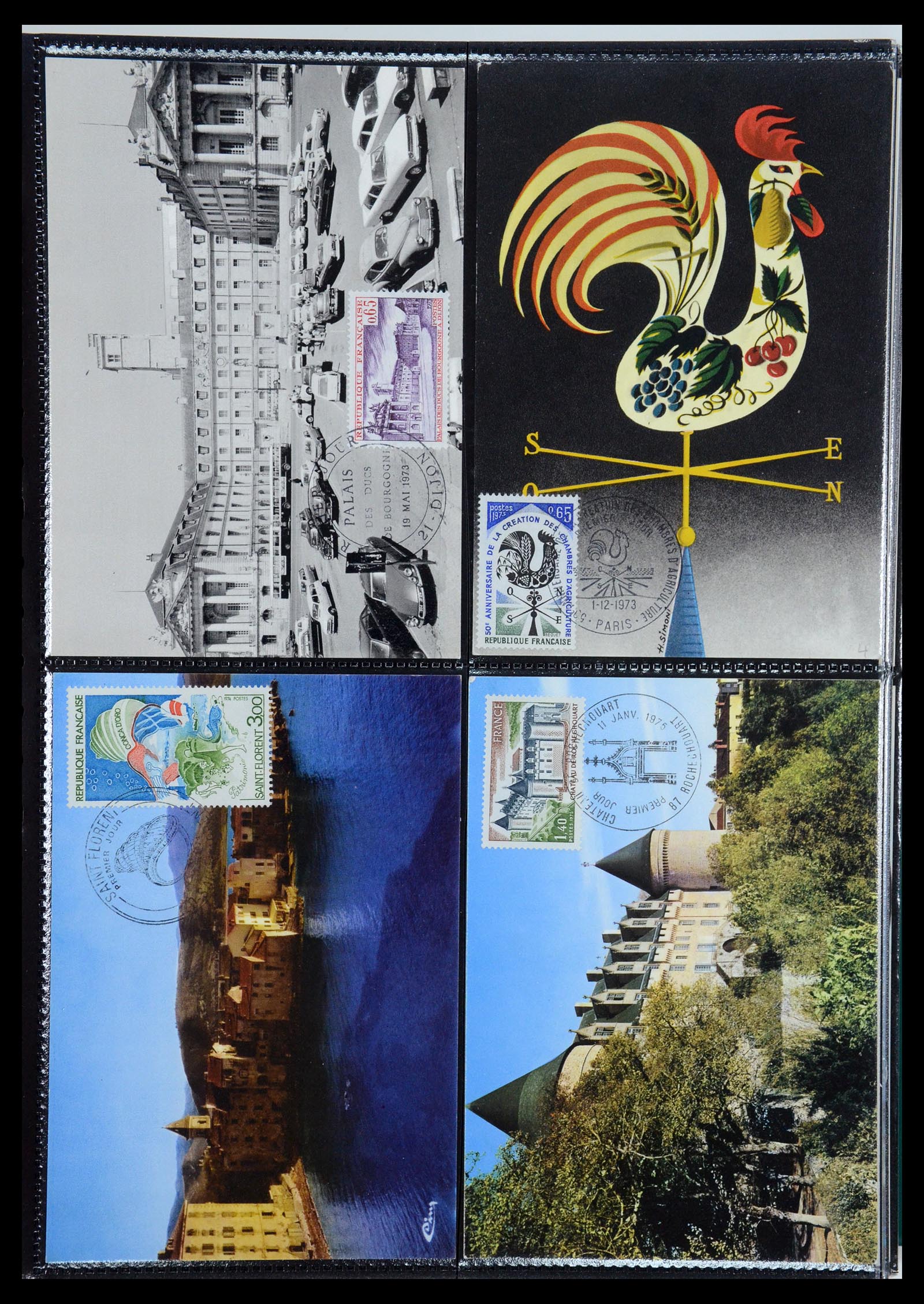 35770 128 - Postzegelverzameling 35770 Frankrijk maximumkaarten 1936(!)-1990.