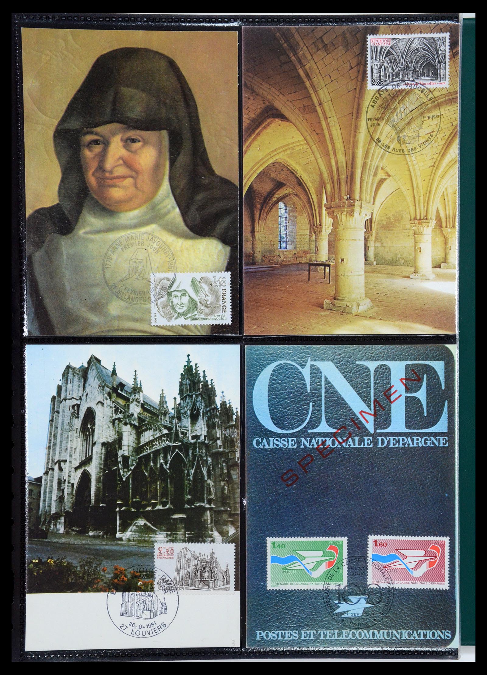35770 142 - Postzegelverzameling 35770 Frankrijk maximumkaarten 1936(!)-1990.