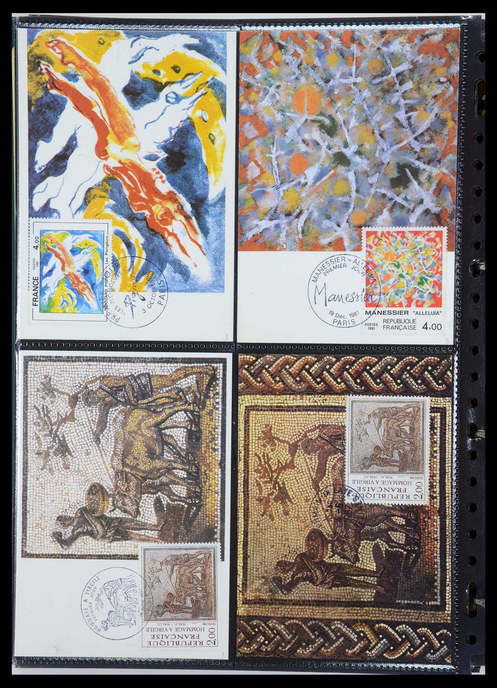35770 143 - Postzegelverzameling 35770 Frankrijk maximumkaarten 1936(!)-1990.
