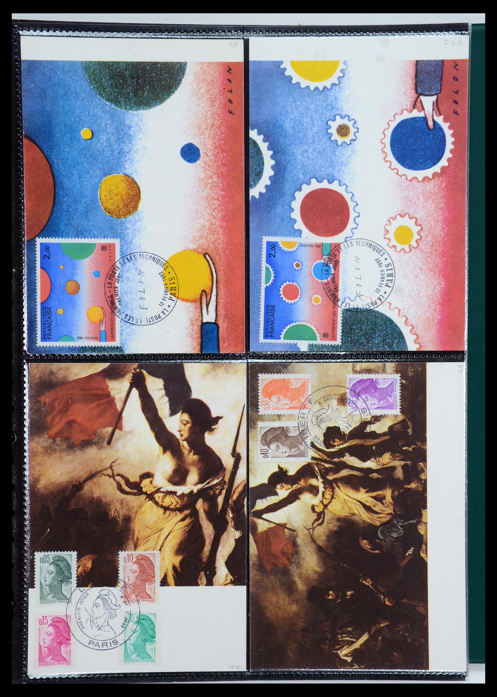 35770 144 - Postzegelverzameling 35770 Frankrijk maximumkaarten 1936(!)-1990.