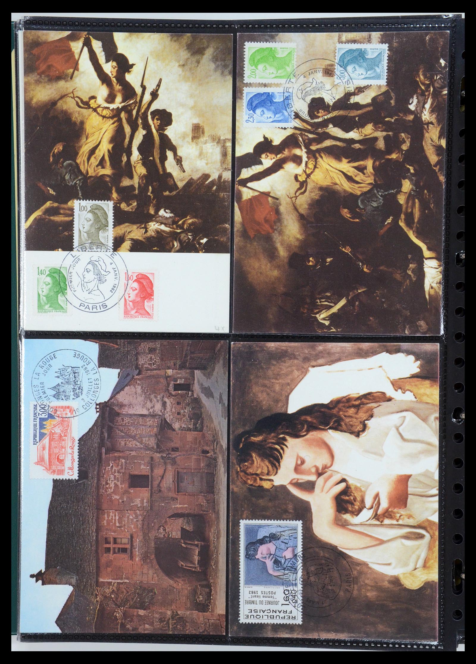 35770 145 - Postzegelverzameling 35770 Frankrijk maximumkaarten 1936(!)-1990.