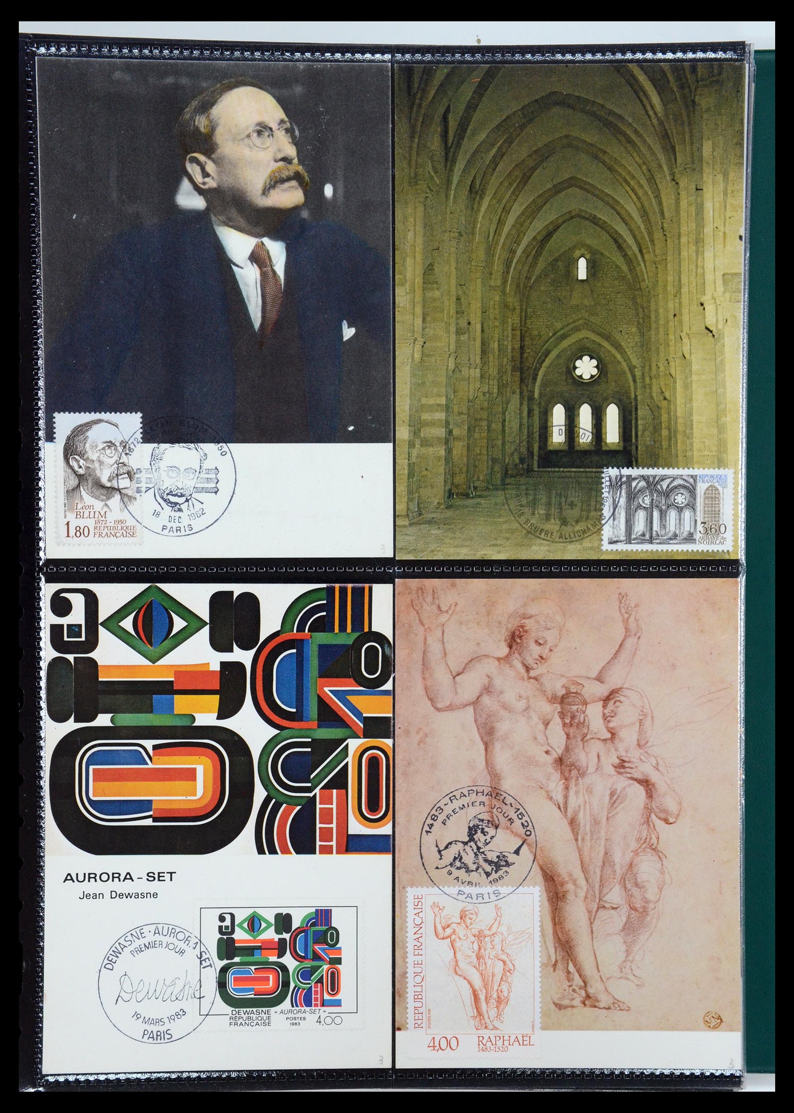 35770 148 - Postzegelverzameling 35770 Frankrijk maximumkaarten 1936(!)-1990.