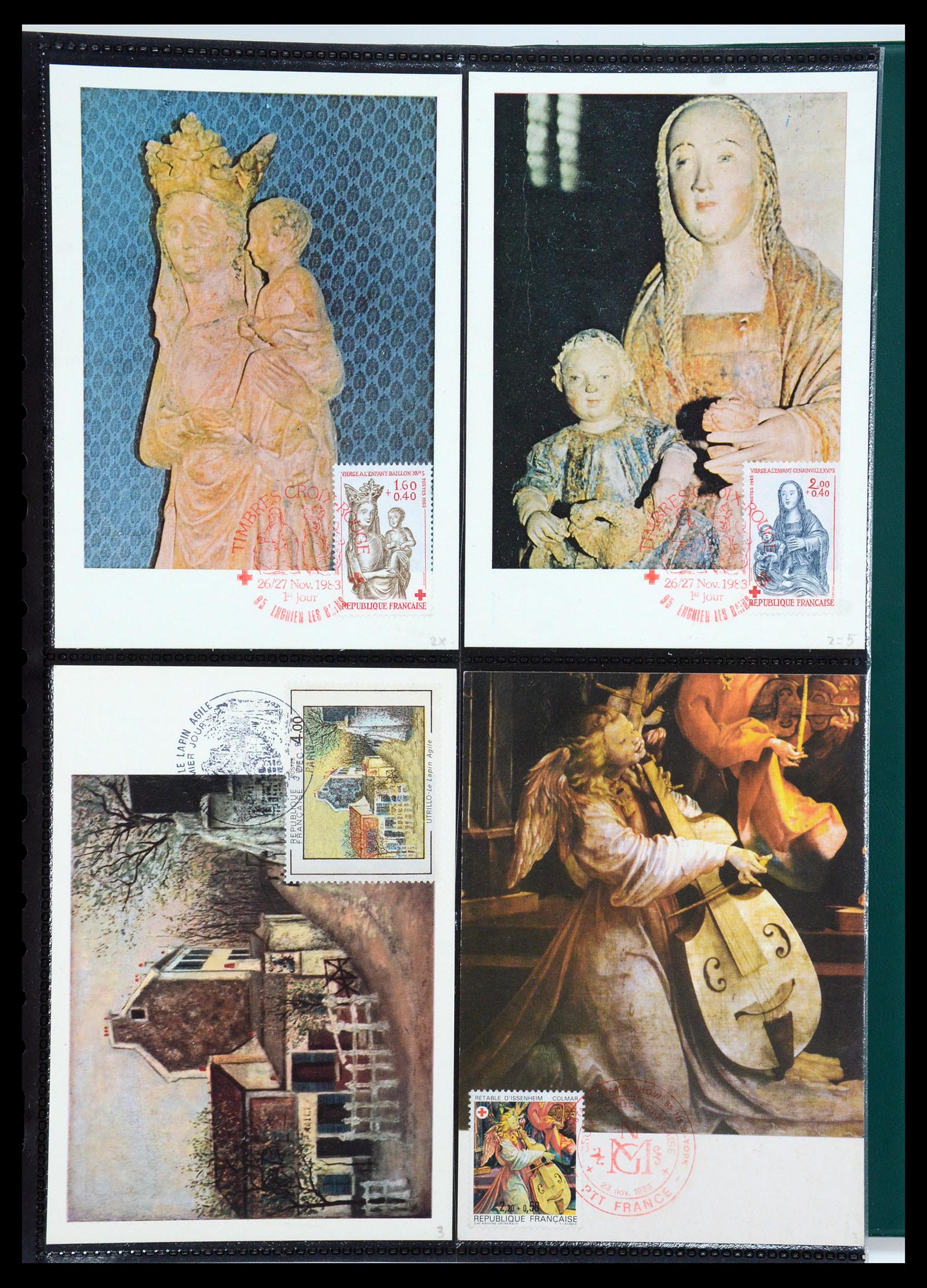 35770 150 - Postzegelverzameling 35770 Frankrijk maximumkaarten 1936(!)-1990.