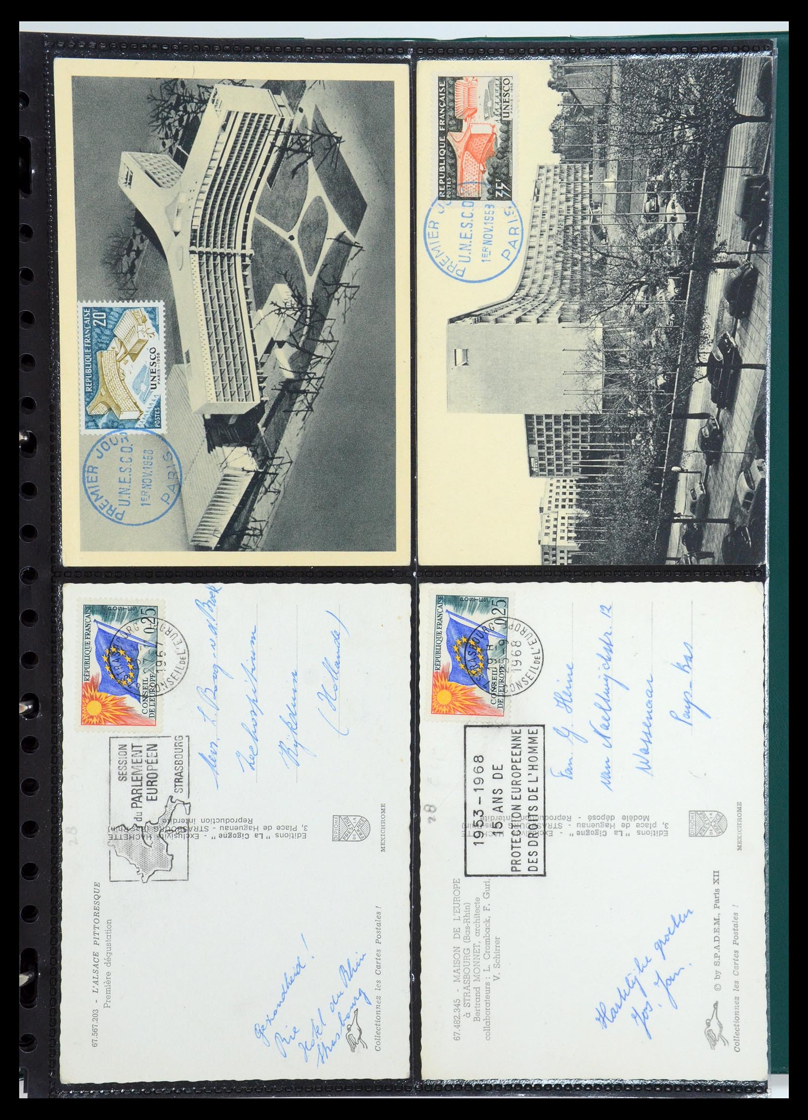 35770 154 - Postzegelverzameling 35770 Frankrijk maximumkaarten 1936(!)-1990.
