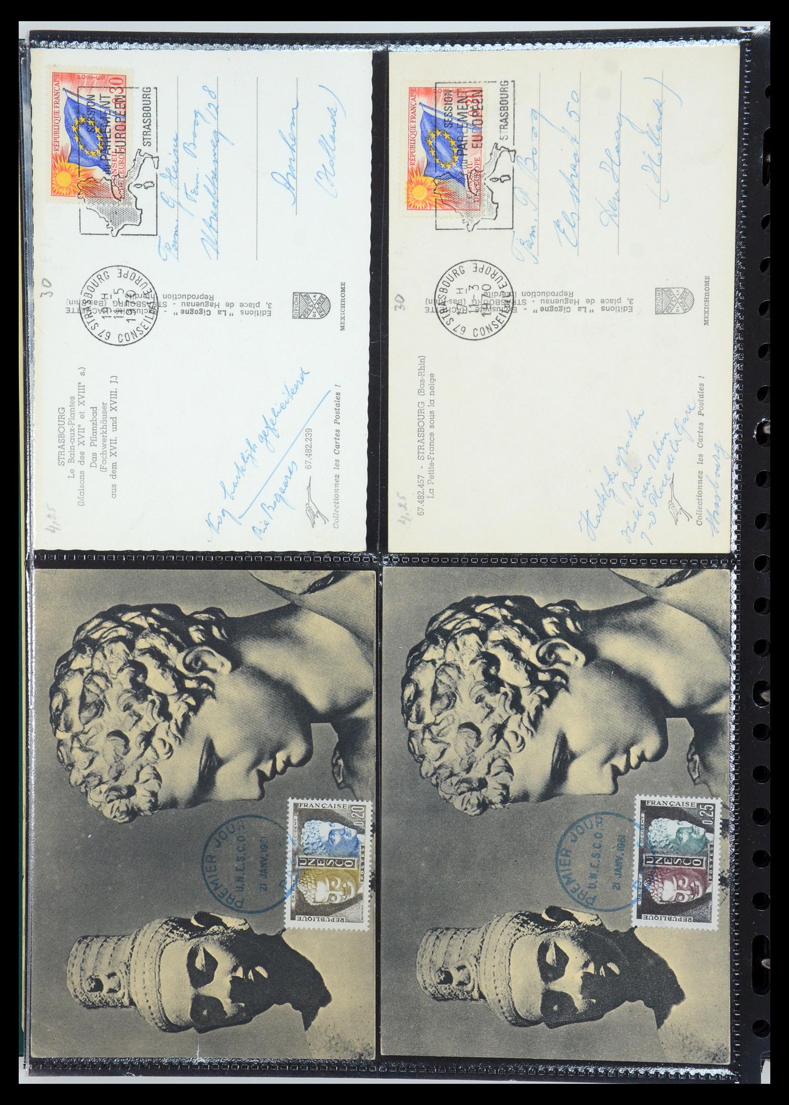 35770 155 - Postzegelverzameling 35770 Frankrijk maximumkaarten 1936(!)-1990.