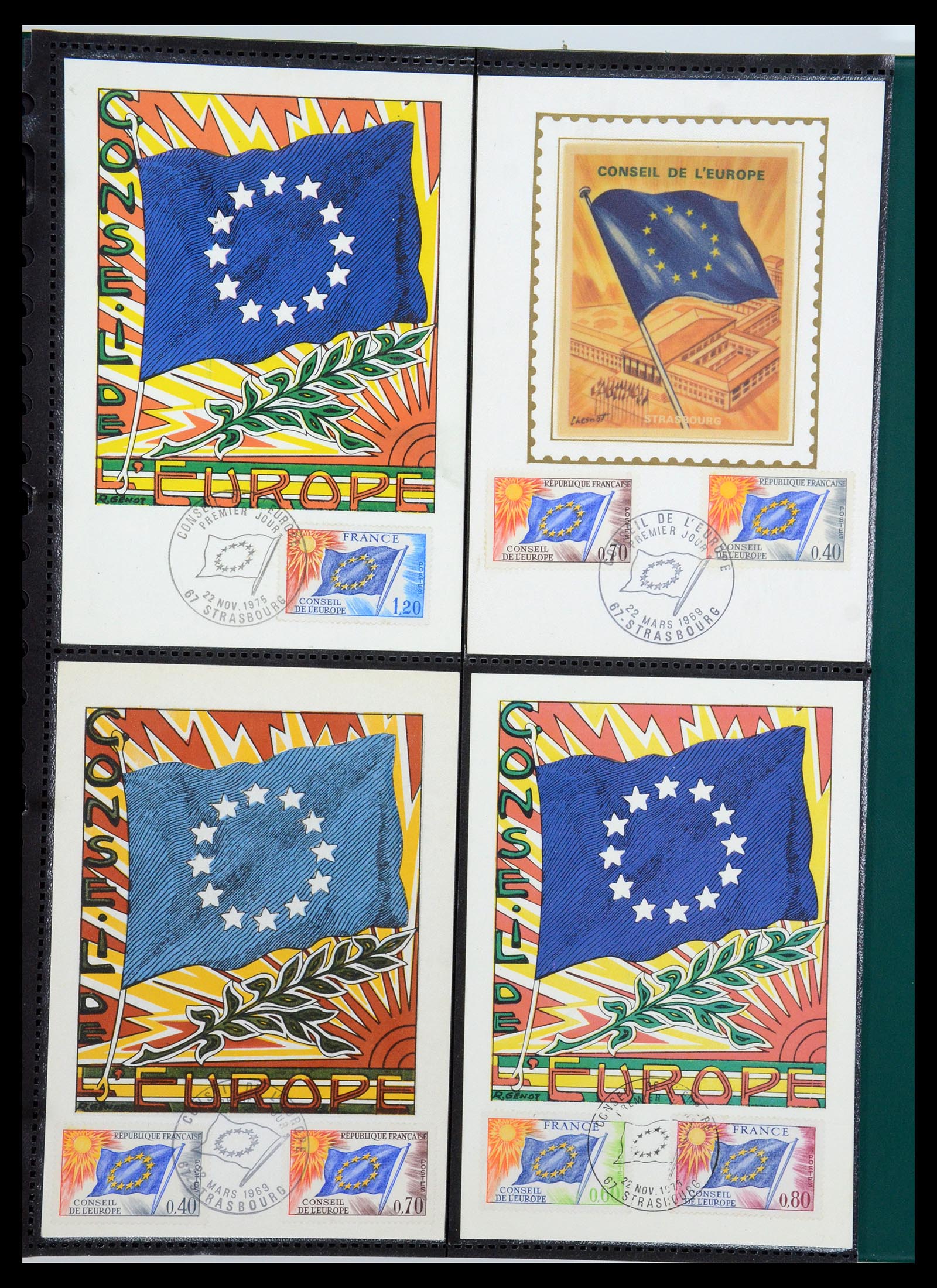 35770 168 - Postzegelverzameling 35770 Frankrijk maximumkaarten 1936(!)-1990.