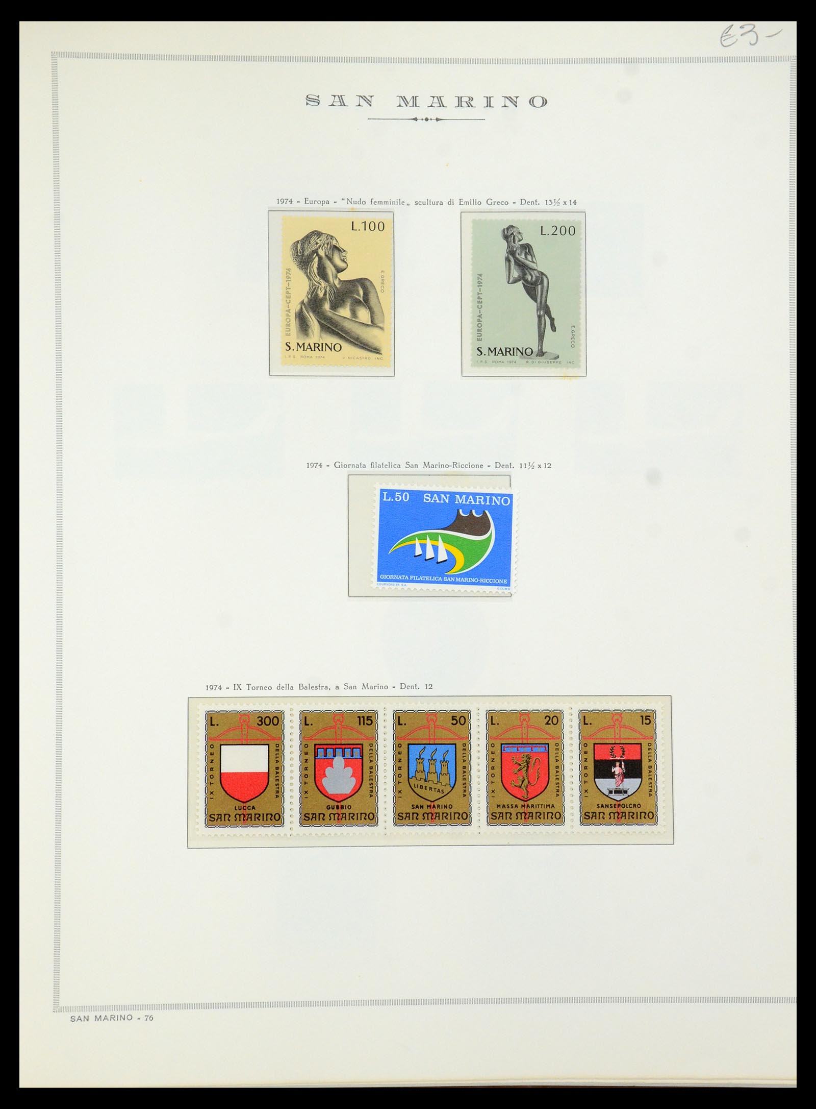 35771 015 - Postzegelverzameling 35771 San Marino 1877-1997.