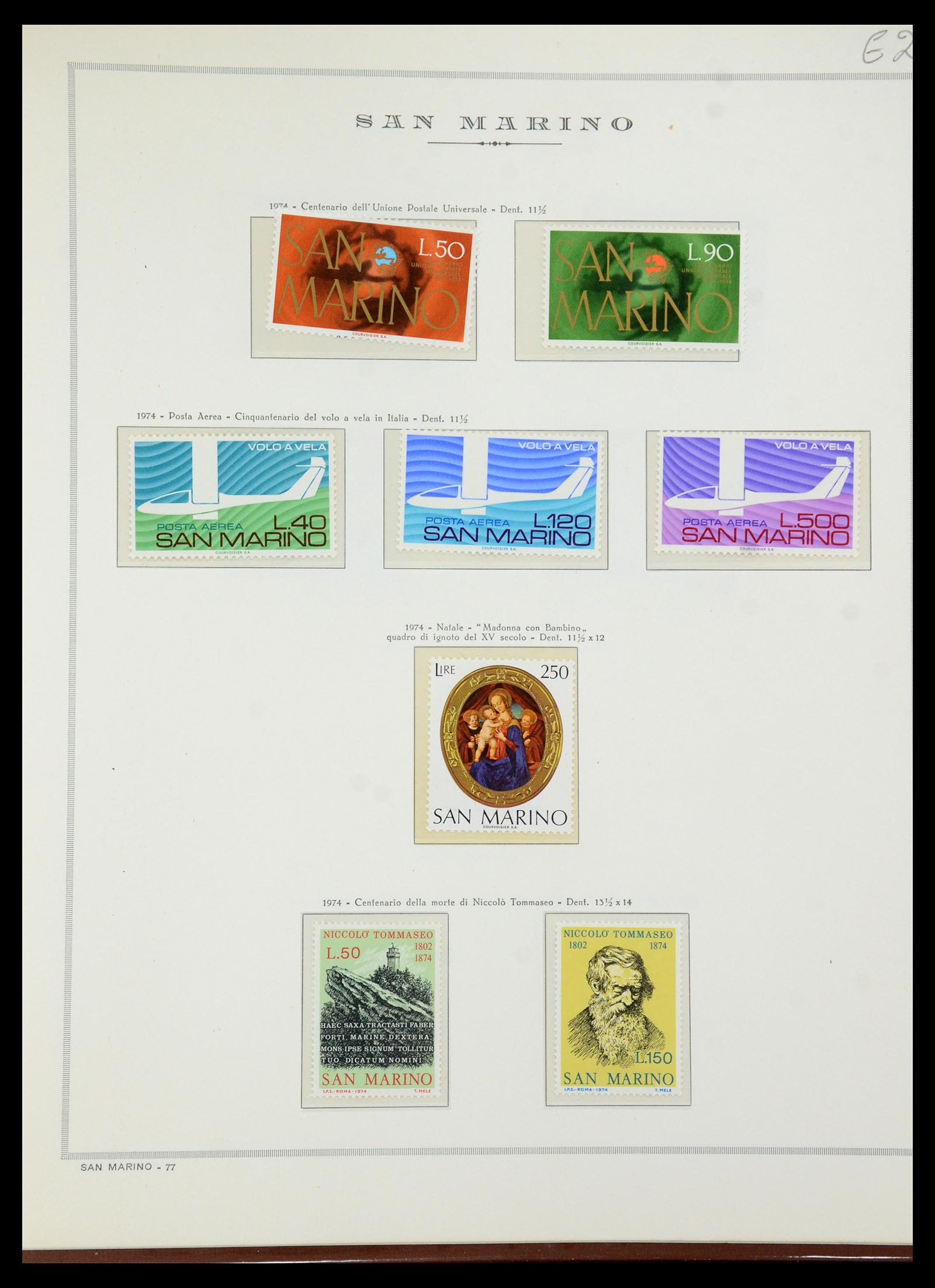 35771 016 - Postzegelverzameling 35771 San Marino 1877-1997.