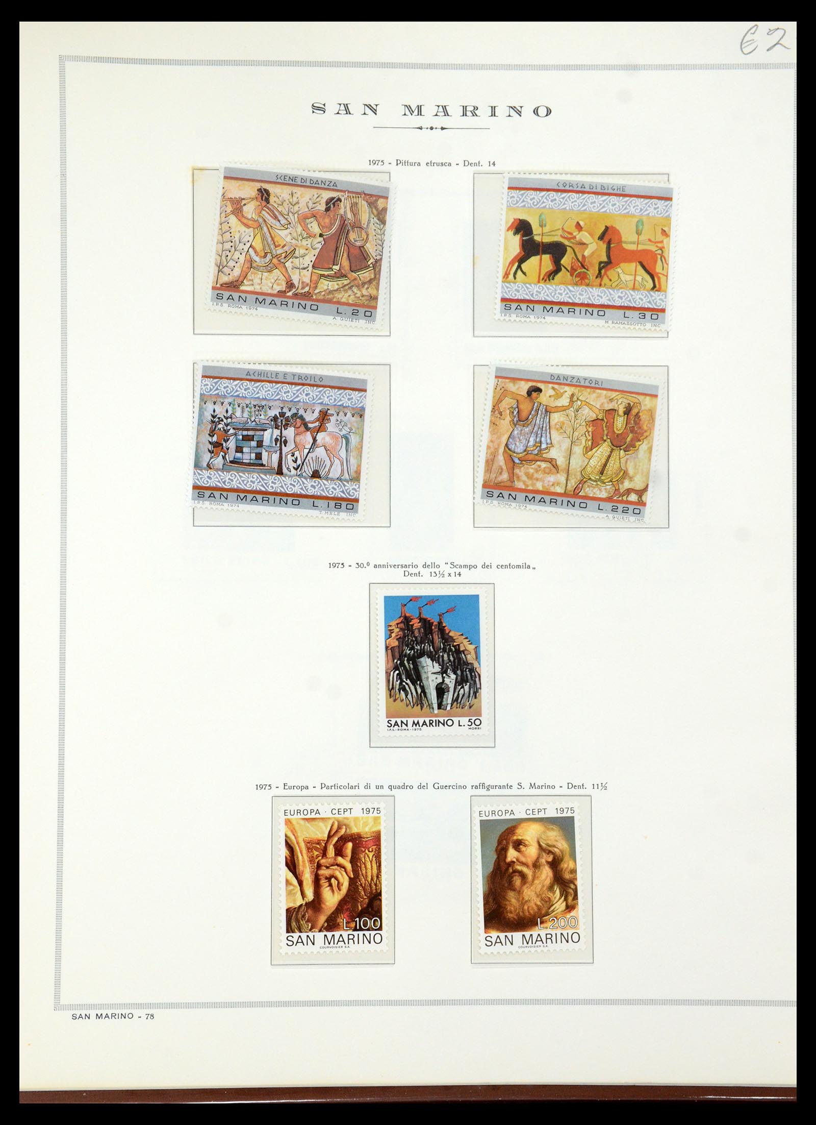 35771 017 - Postzegelverzameling 35771 San Marino 1877-1997.